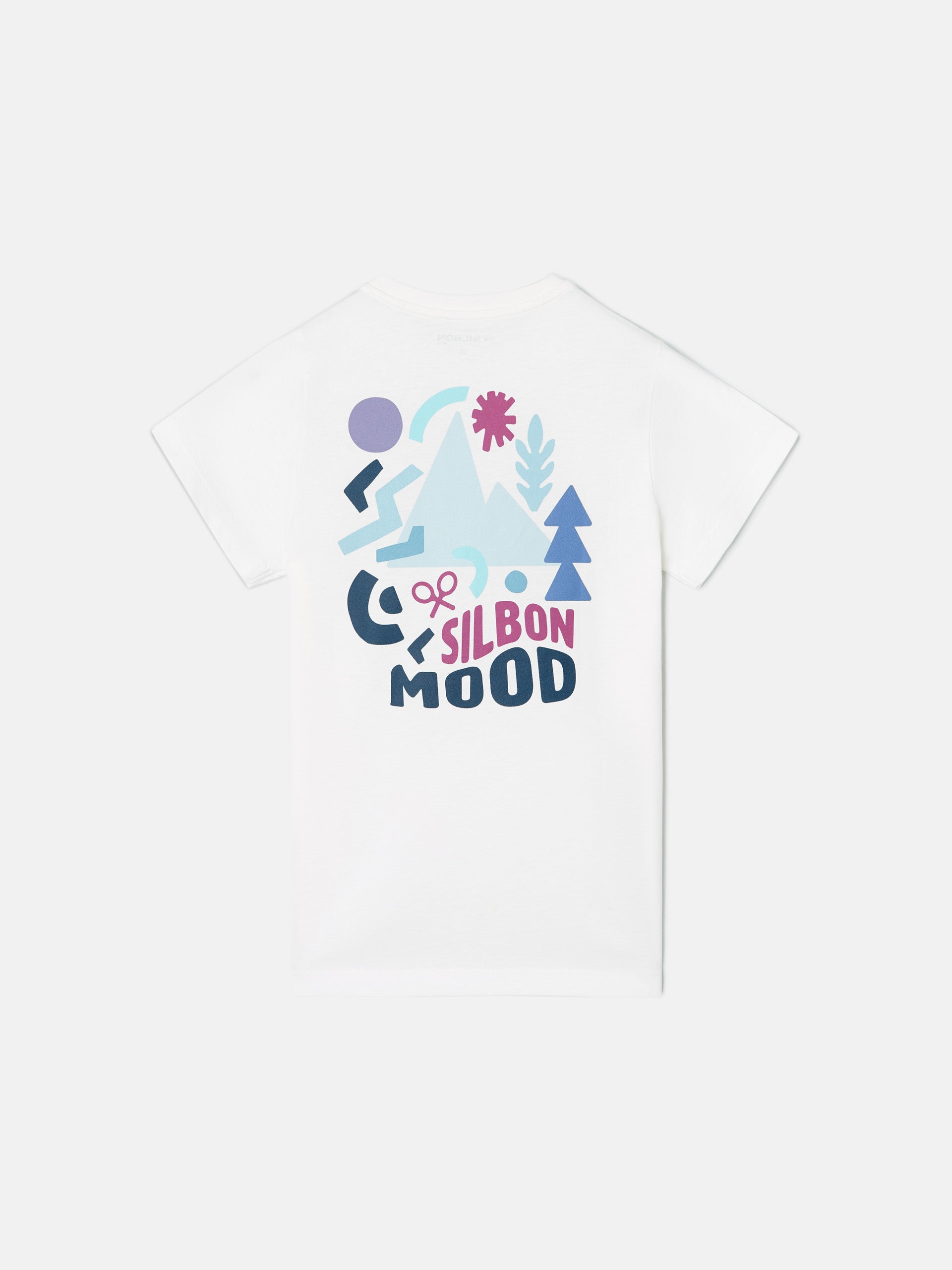 Camiseta kids silbon mood blanca