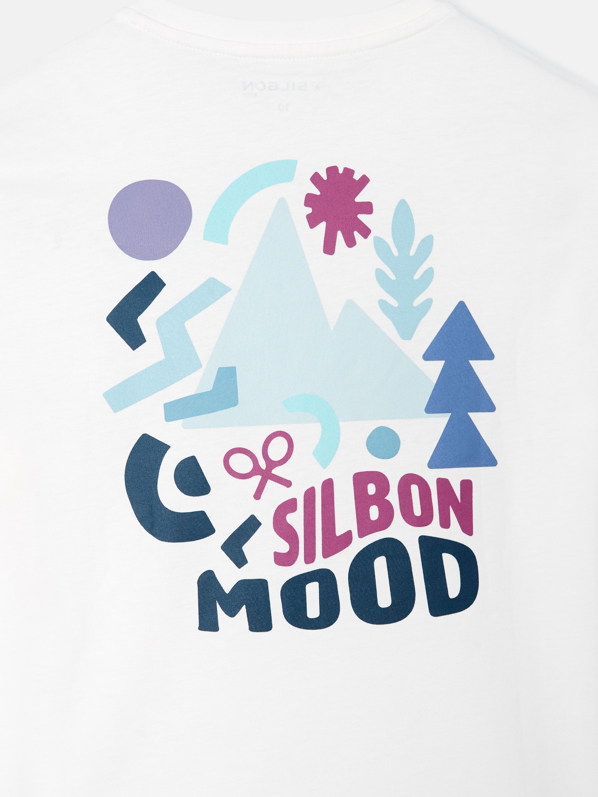 Camiseta kids silbon mood blanca