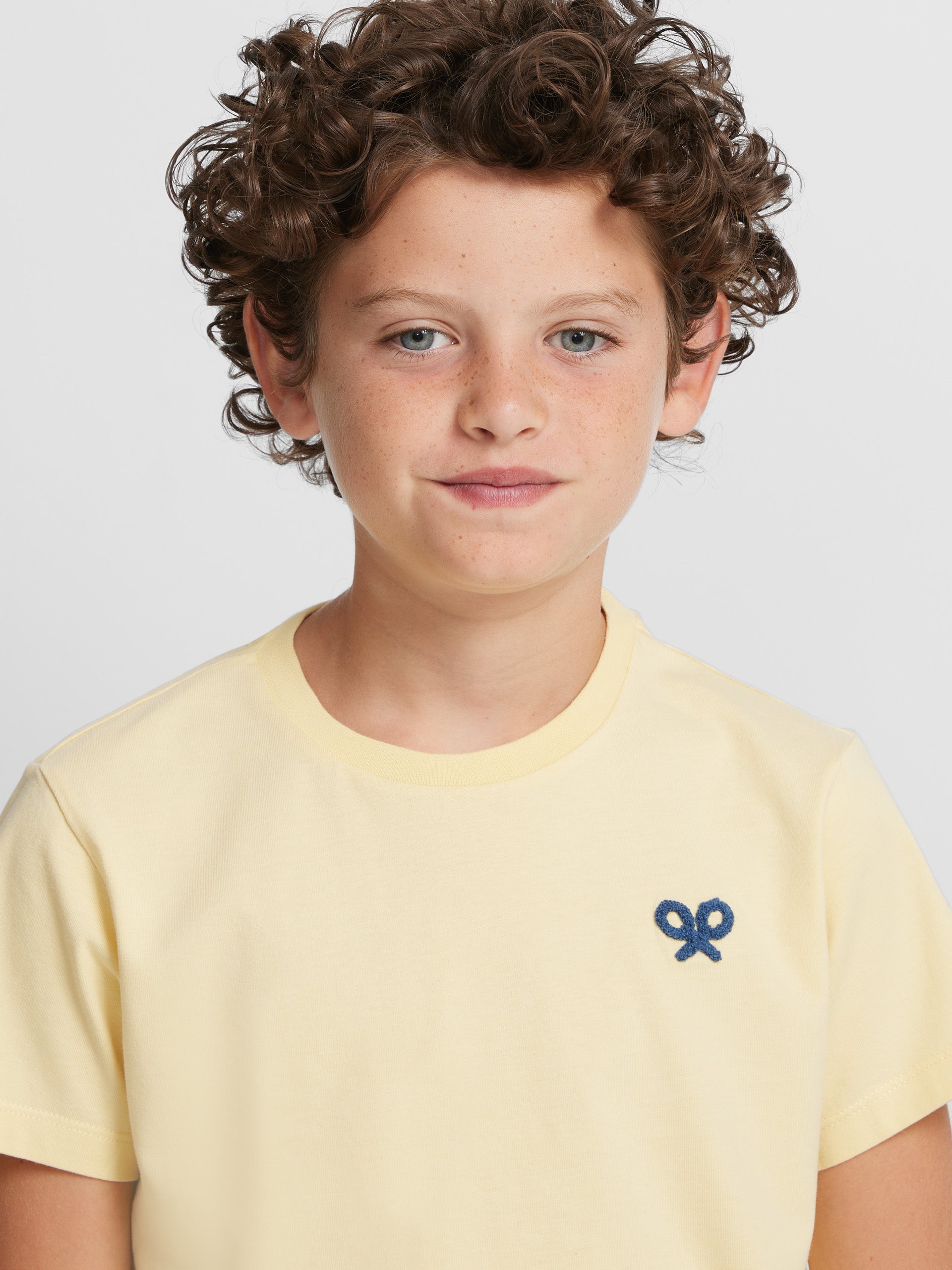 T-shirt jaune enfant Silbon saurus