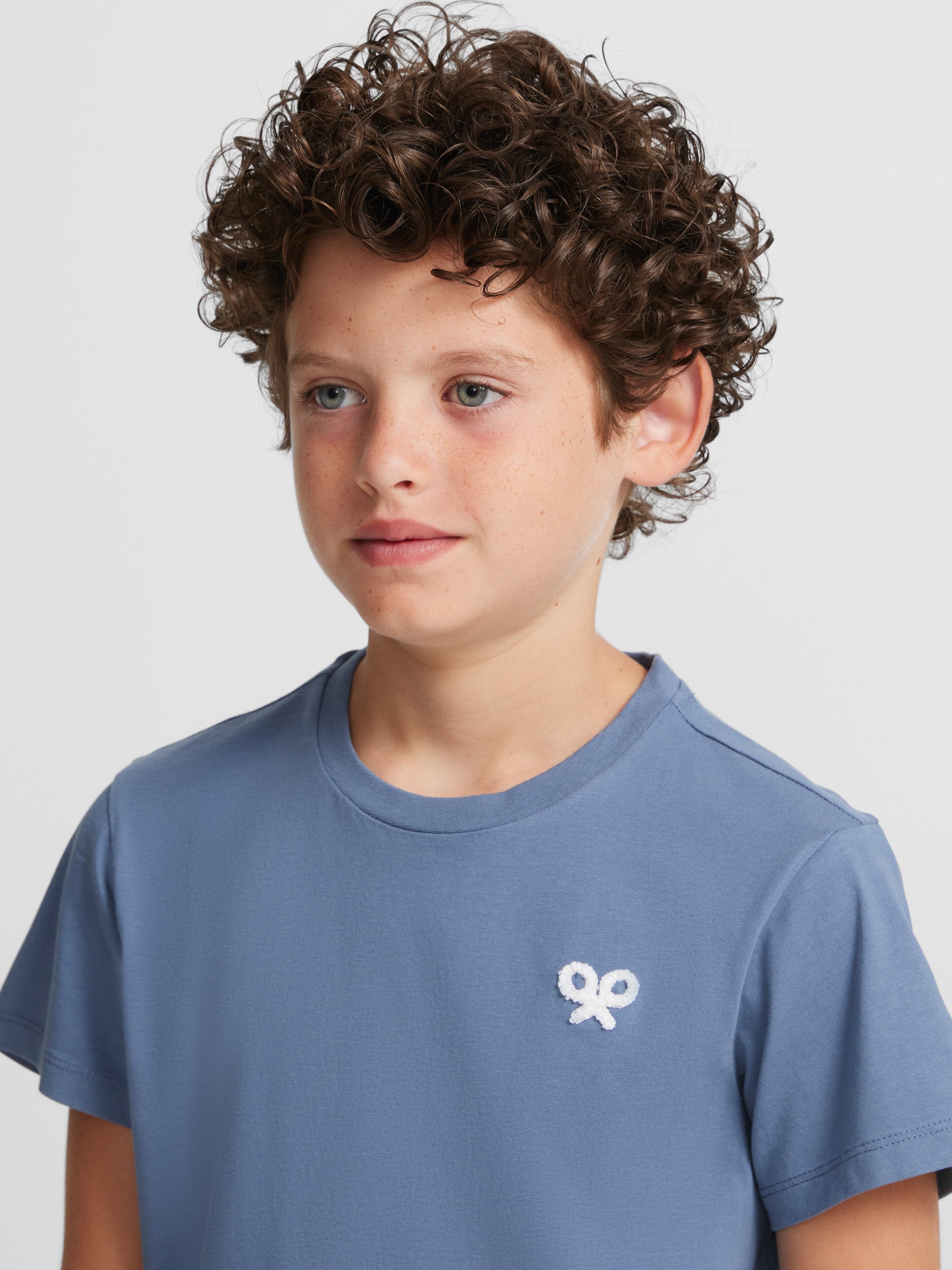 T-shirt enfant Silbon saurus bleu indigo