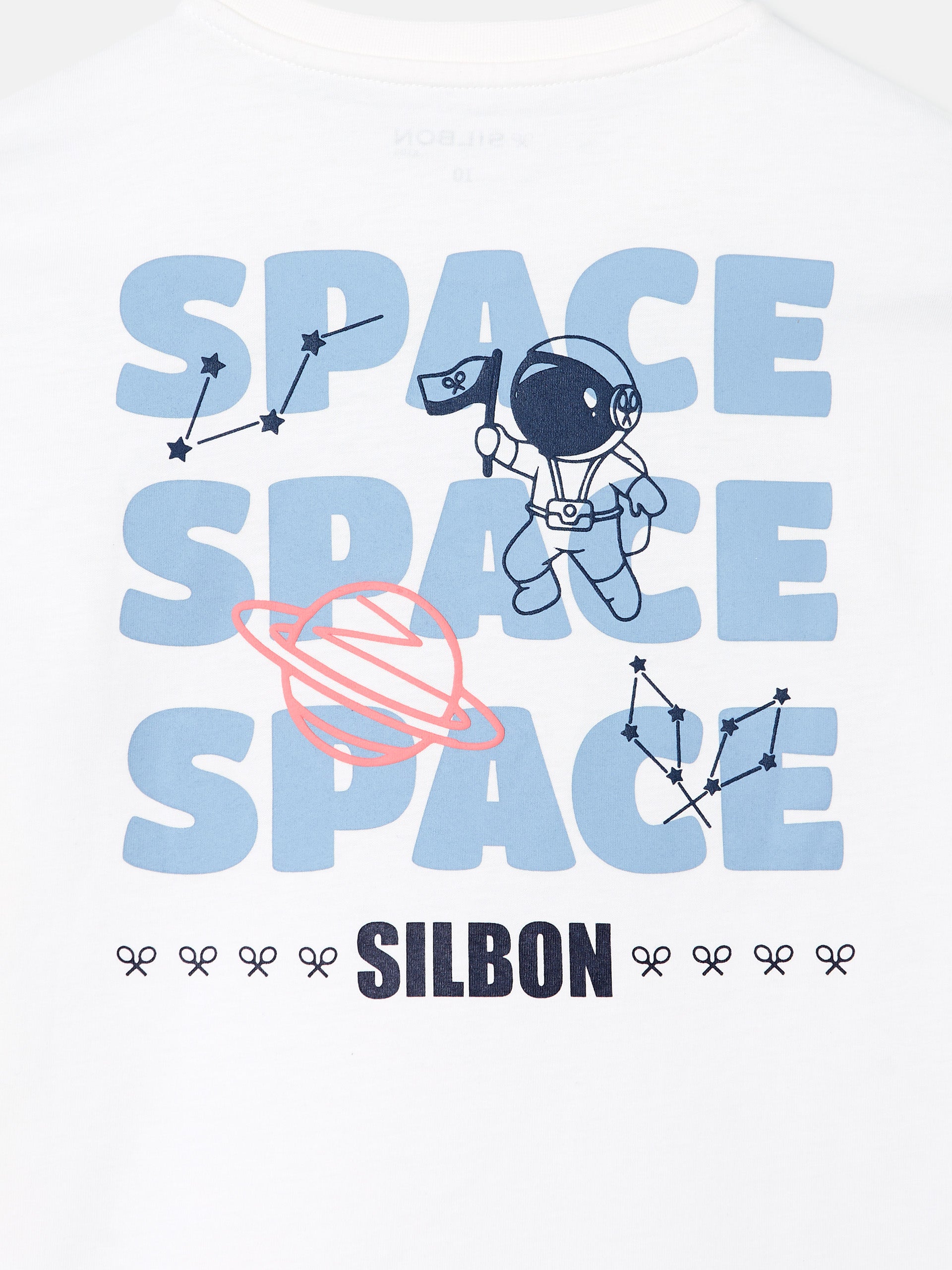 Espace Silbon blanc t-shirt enfant