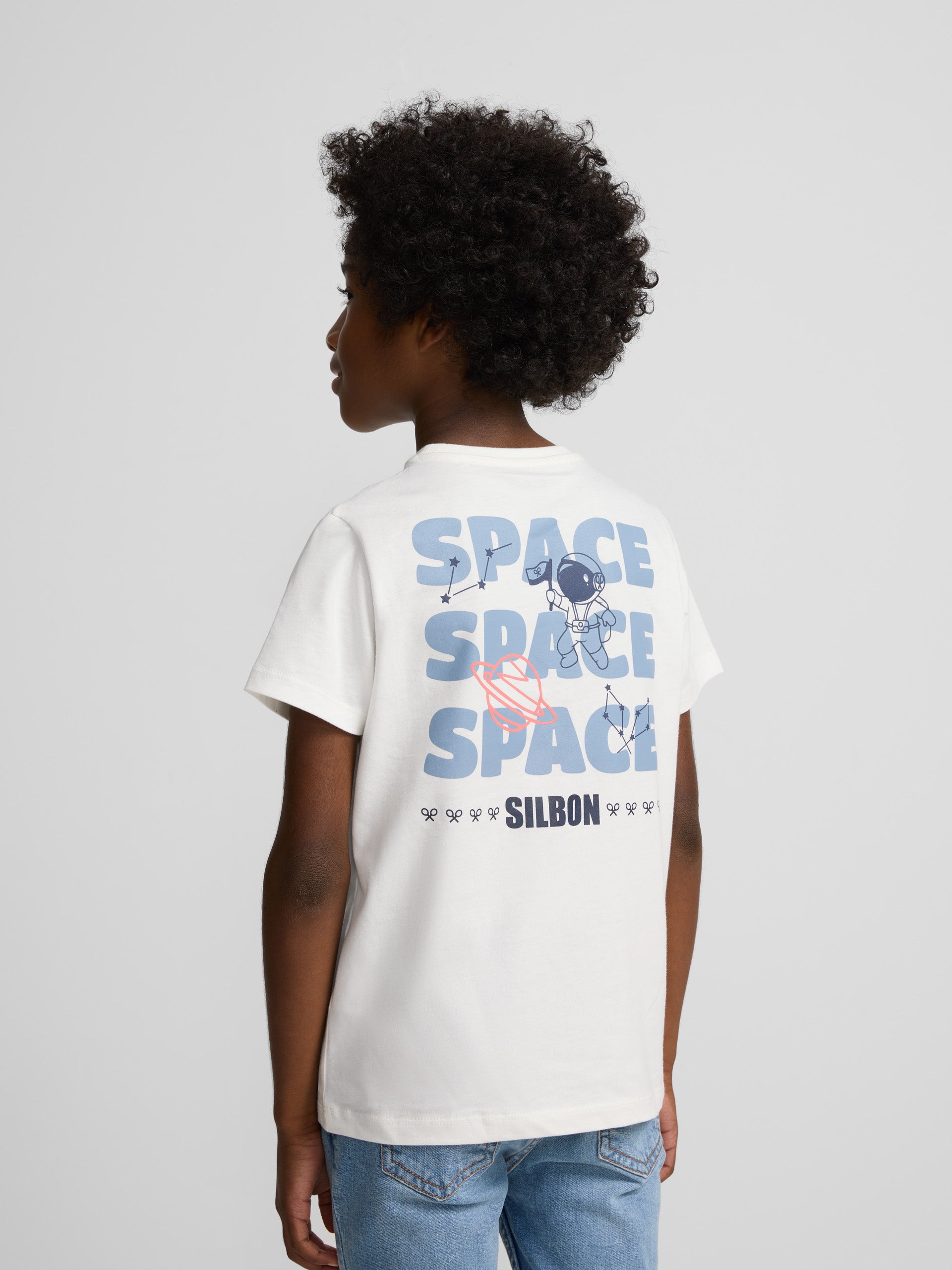 White Whistle Space Kids T-shirt