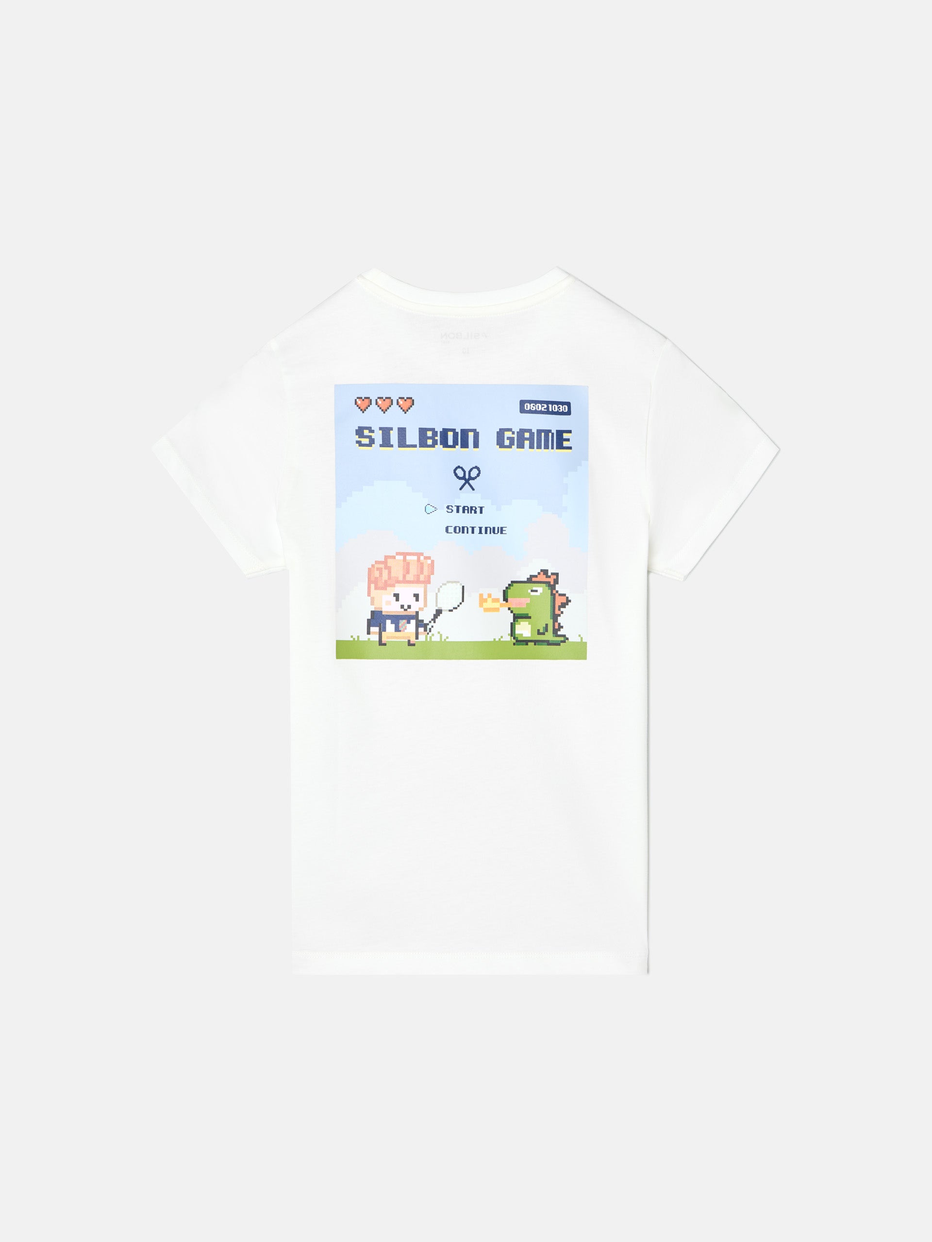 Camiseta kids silbon game blanca