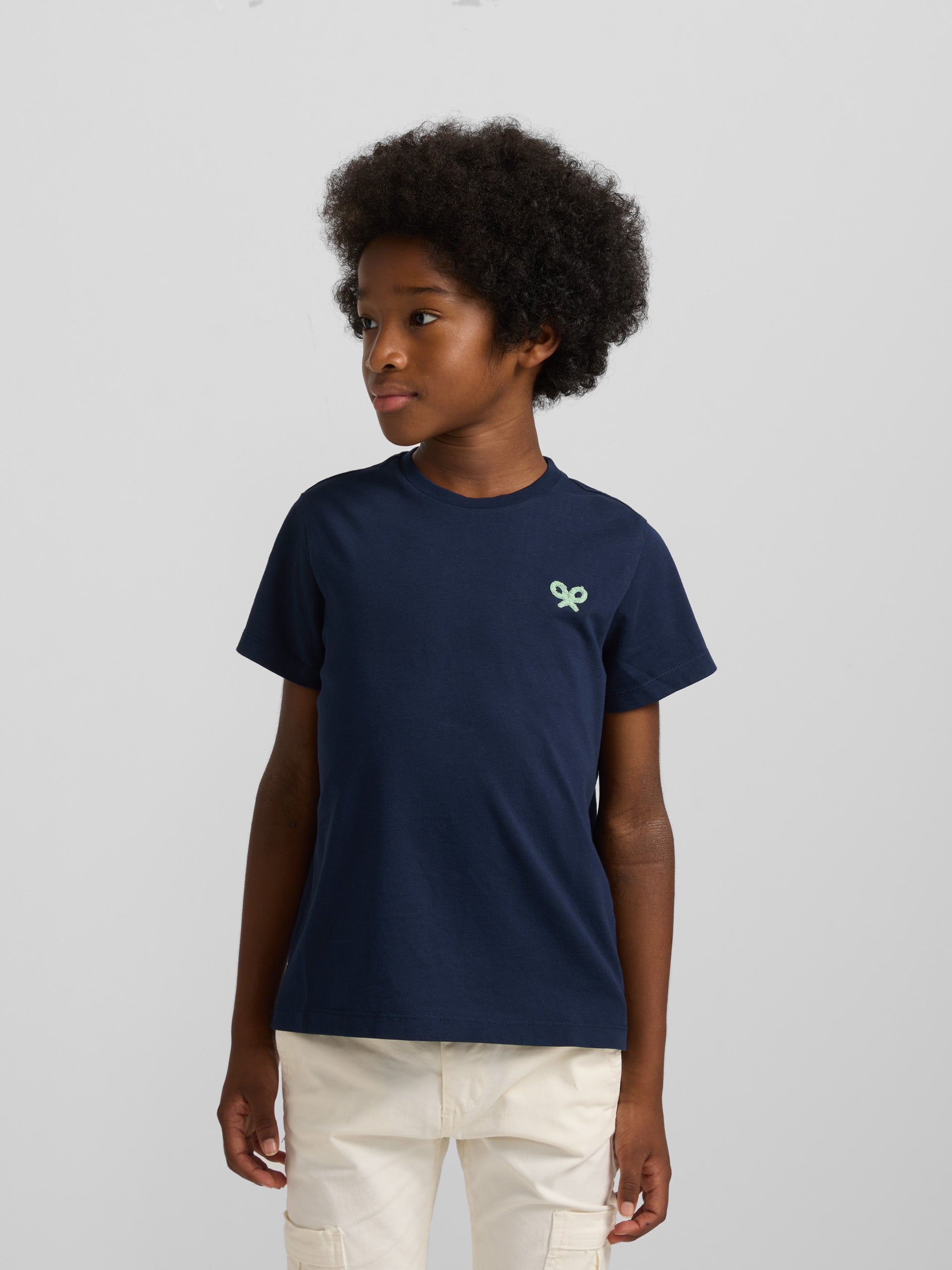 Kids Silbon Game T-shirt Navy Blue