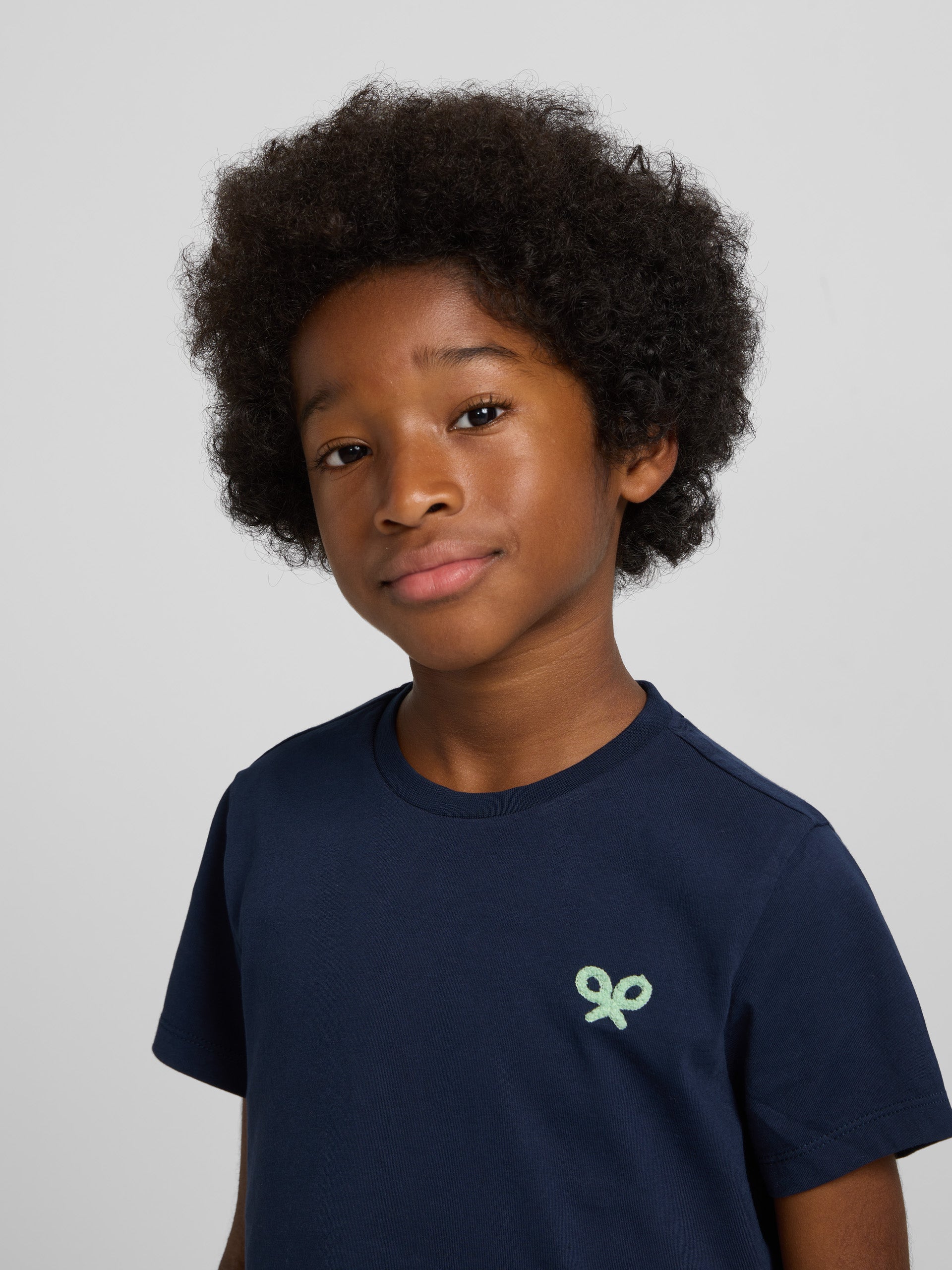 Kids Silbon Game T-shirt Navy Blue