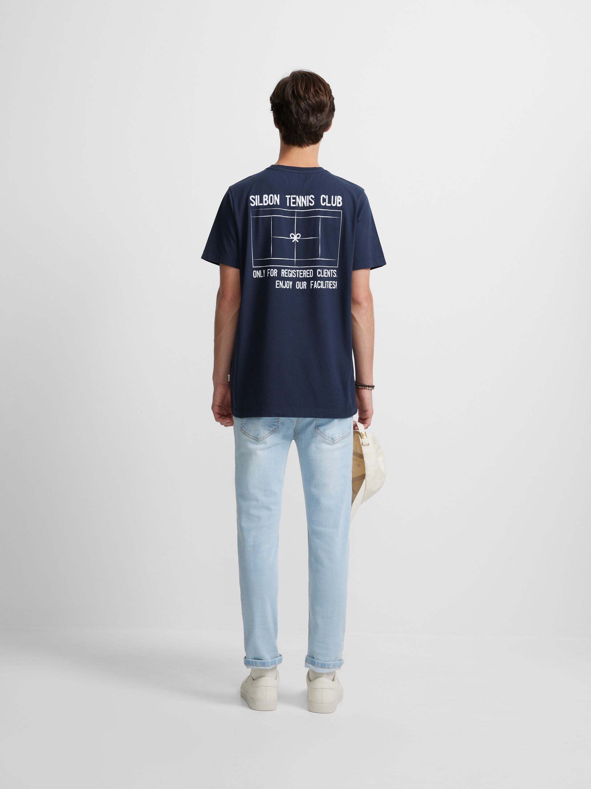 Silbon tennis club navy blue t-shirt