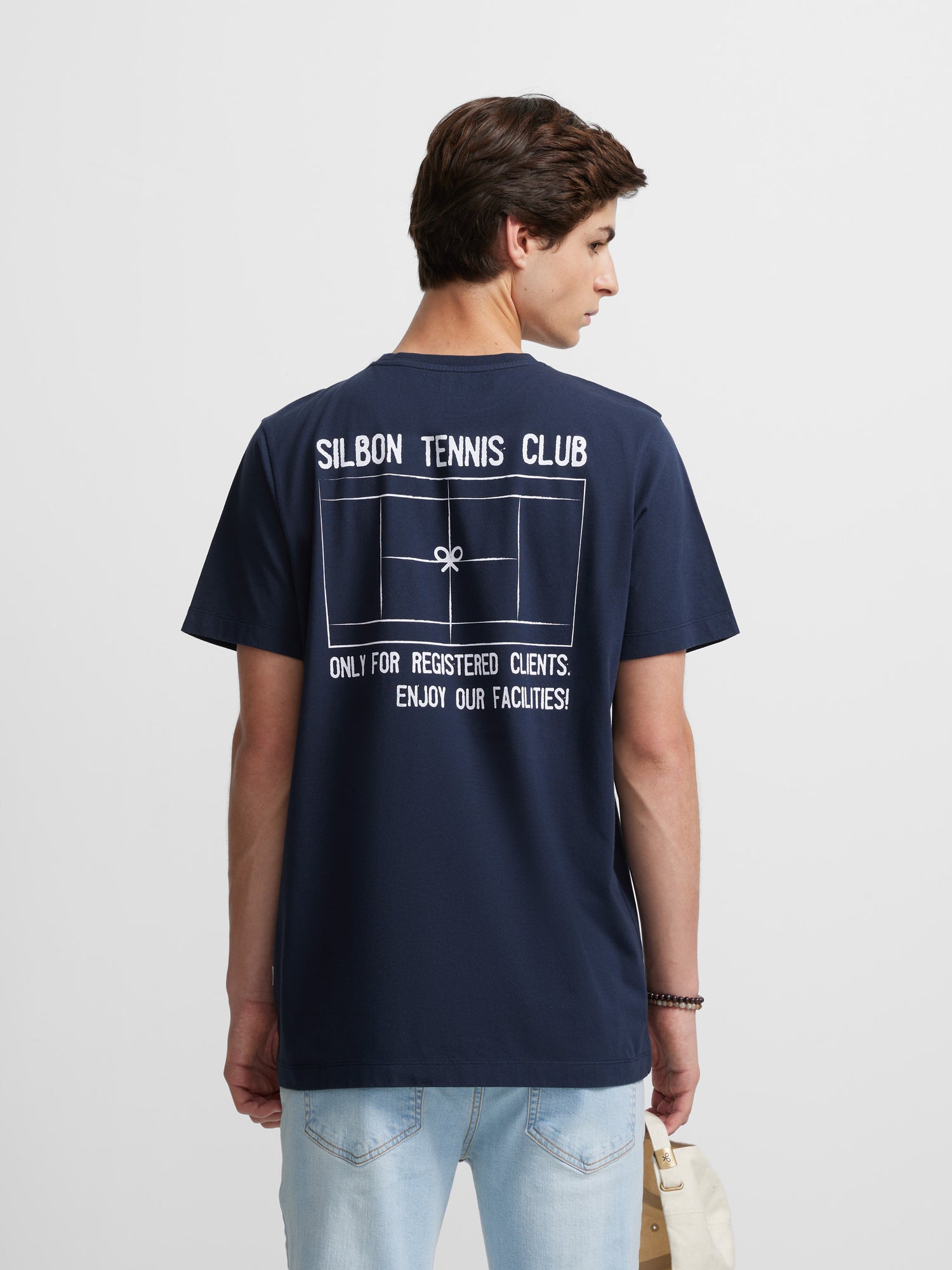 Silbon tennis club navy blue t-shirt