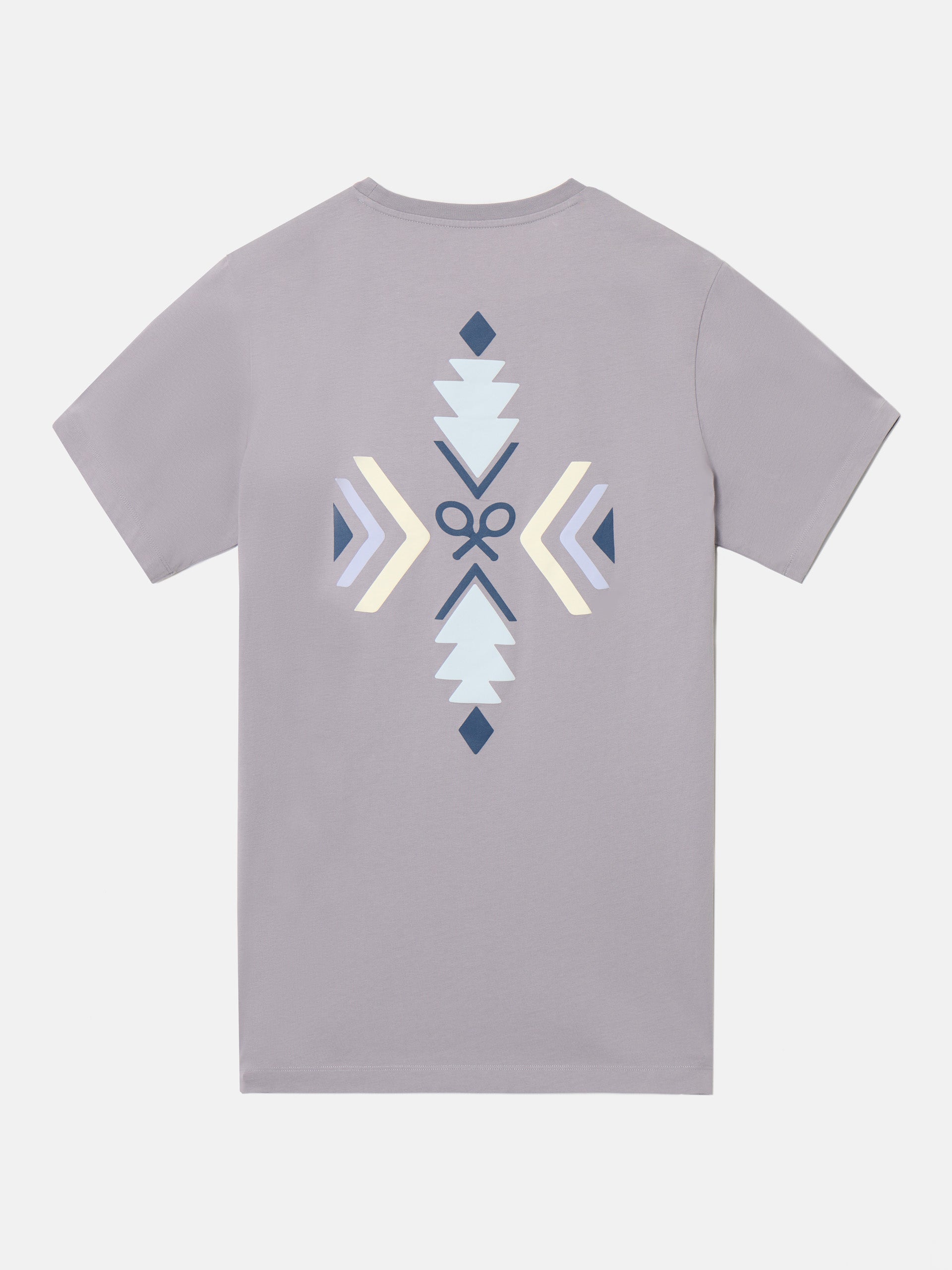 Camiseta logo etnico gris