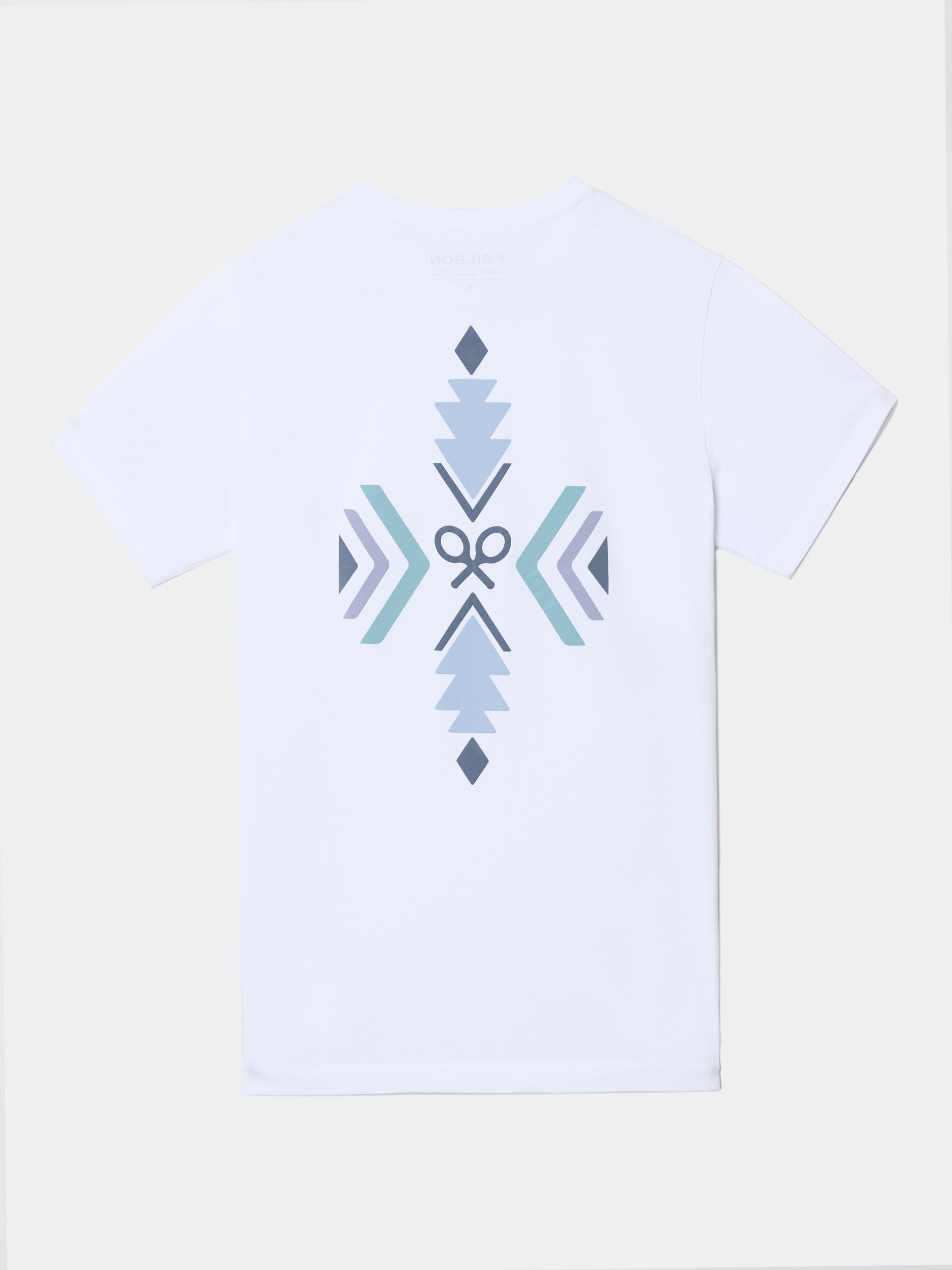 White ethnic logo t-shirt