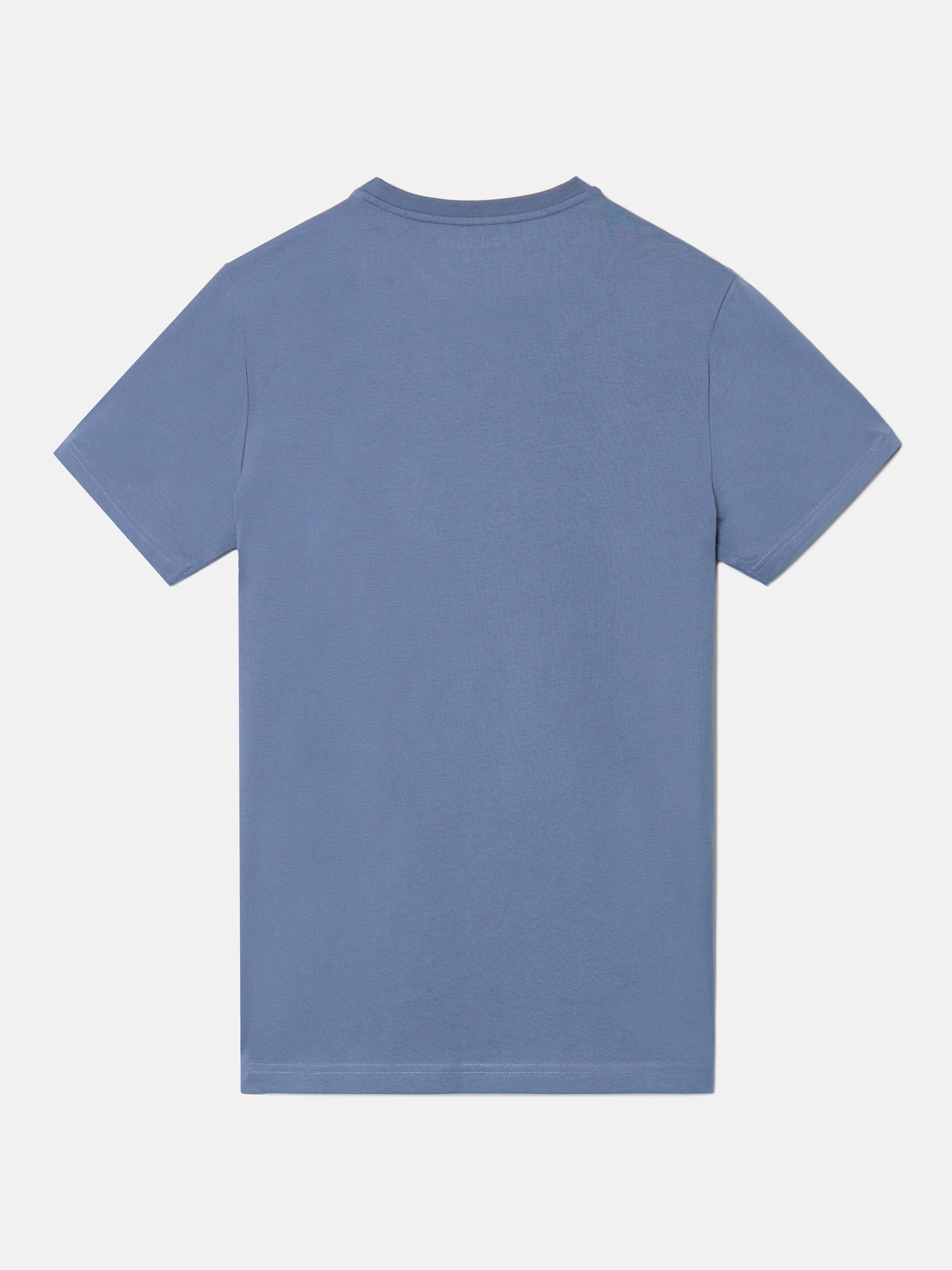 Camiseta silbon minilogo azul indigo