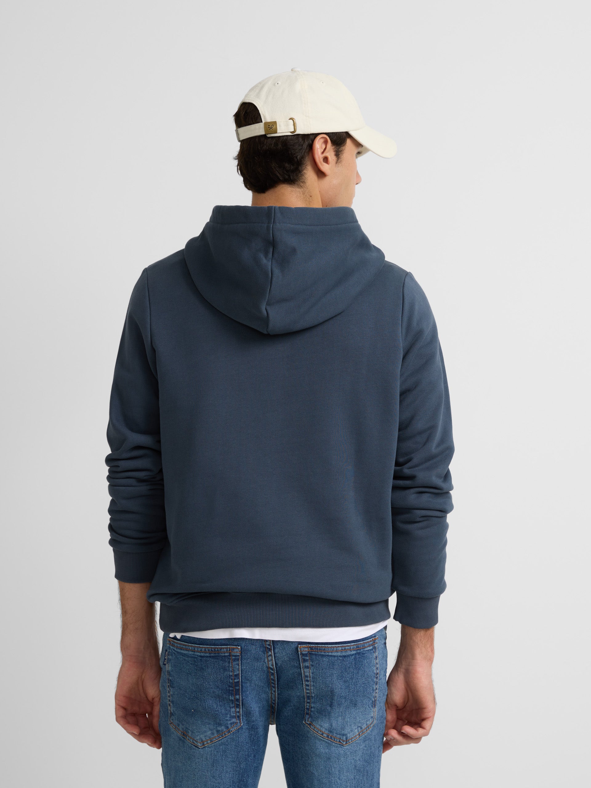 Sweat à capuche Silbon bleu marine