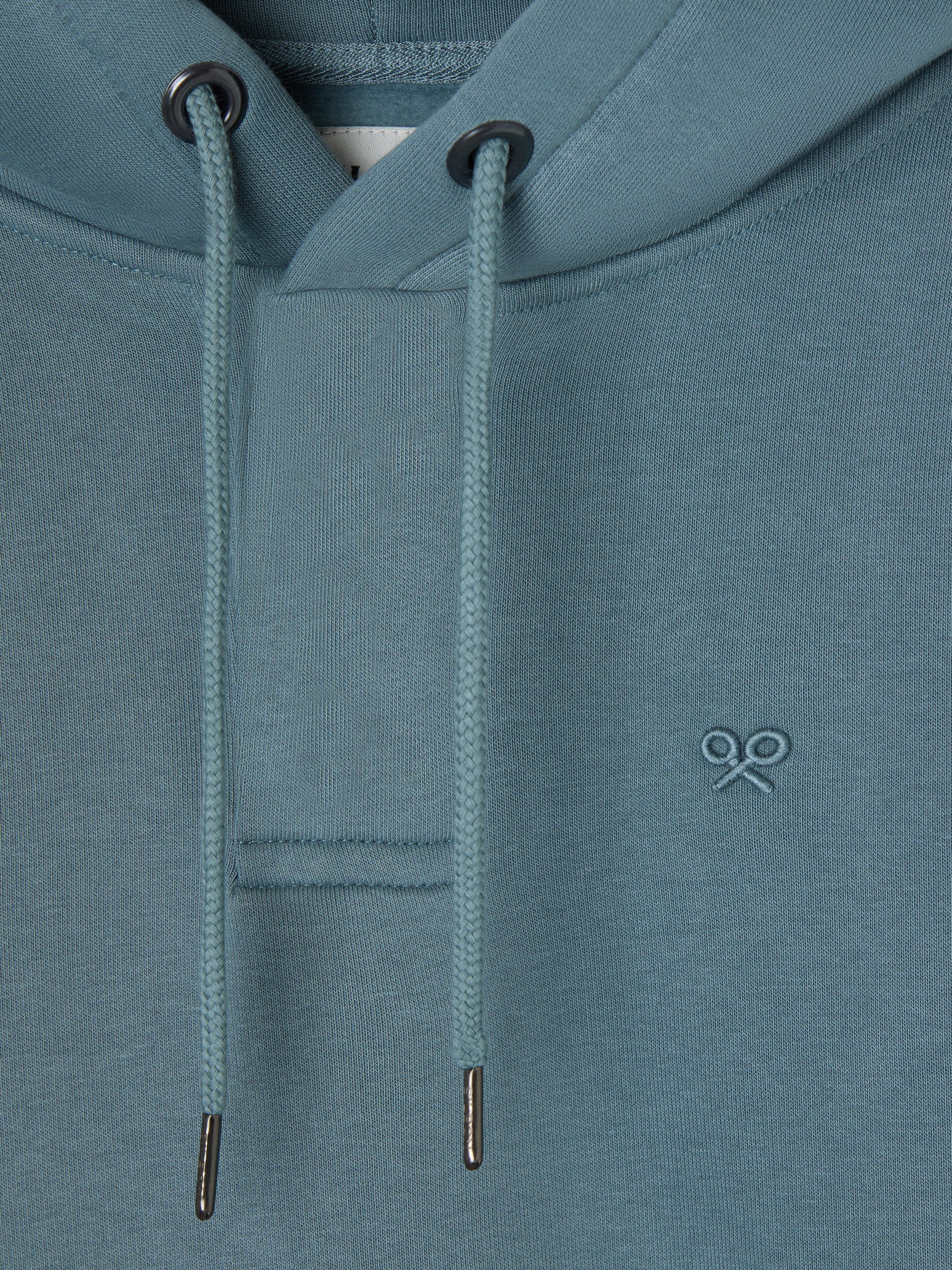 Hoodie sweatshirt with rear oil racket