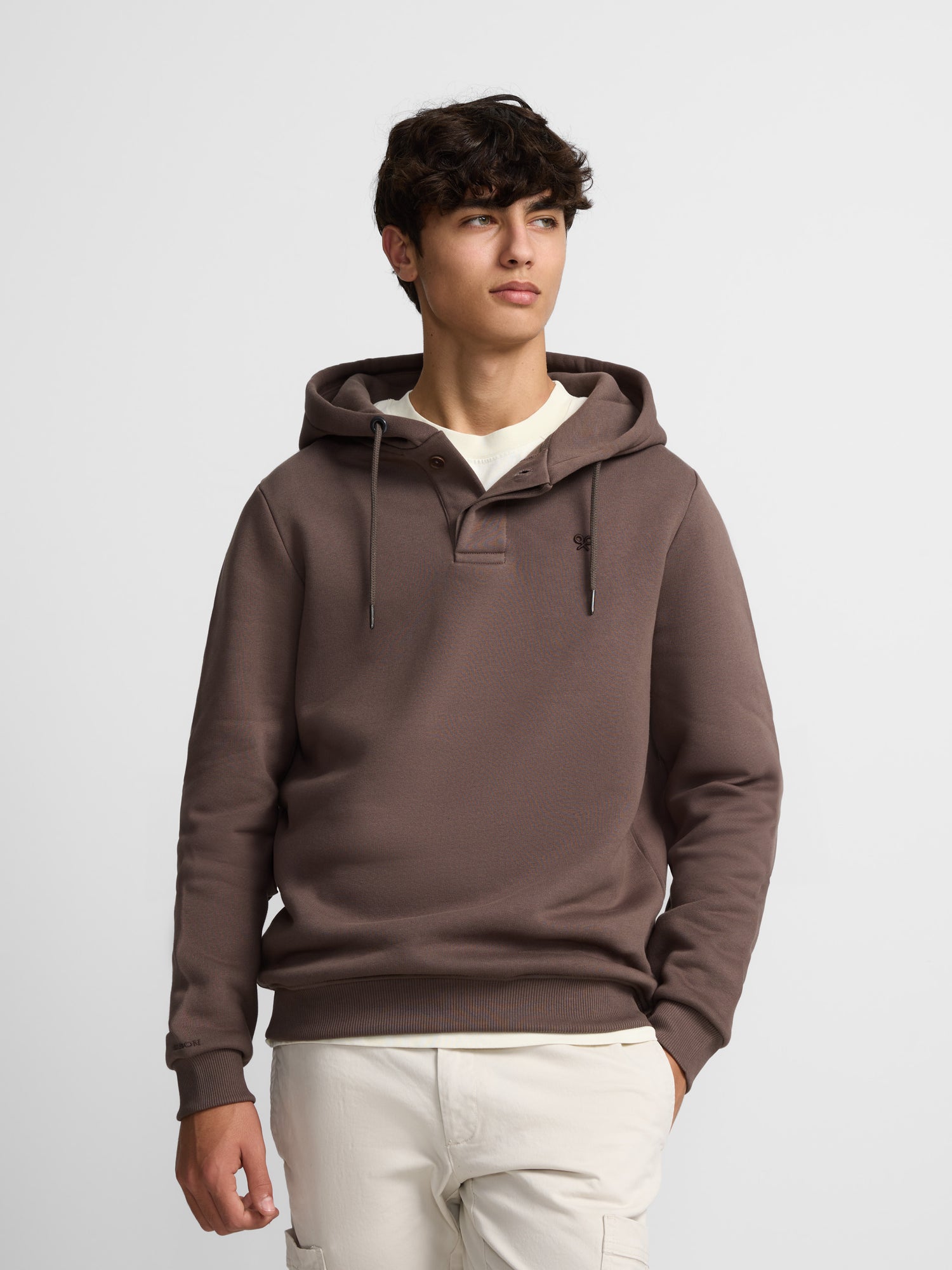 Brown back racket hoodie