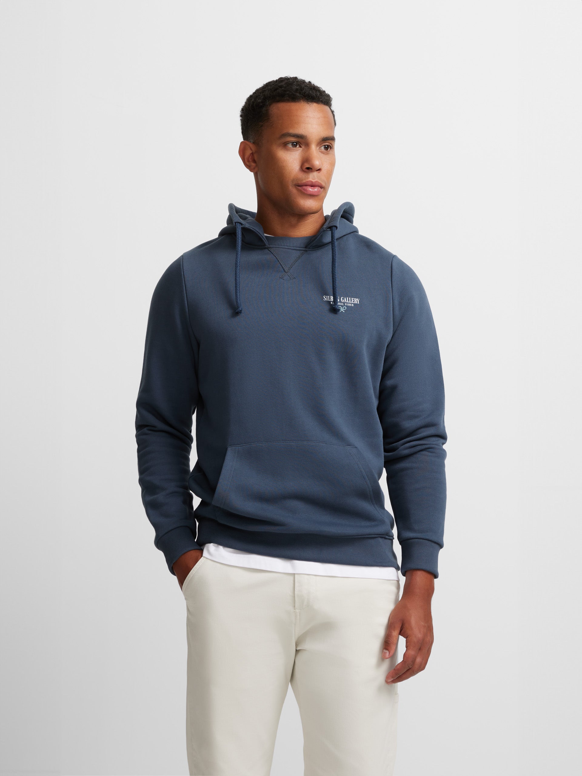 Silbon gallery navy blue hoodie