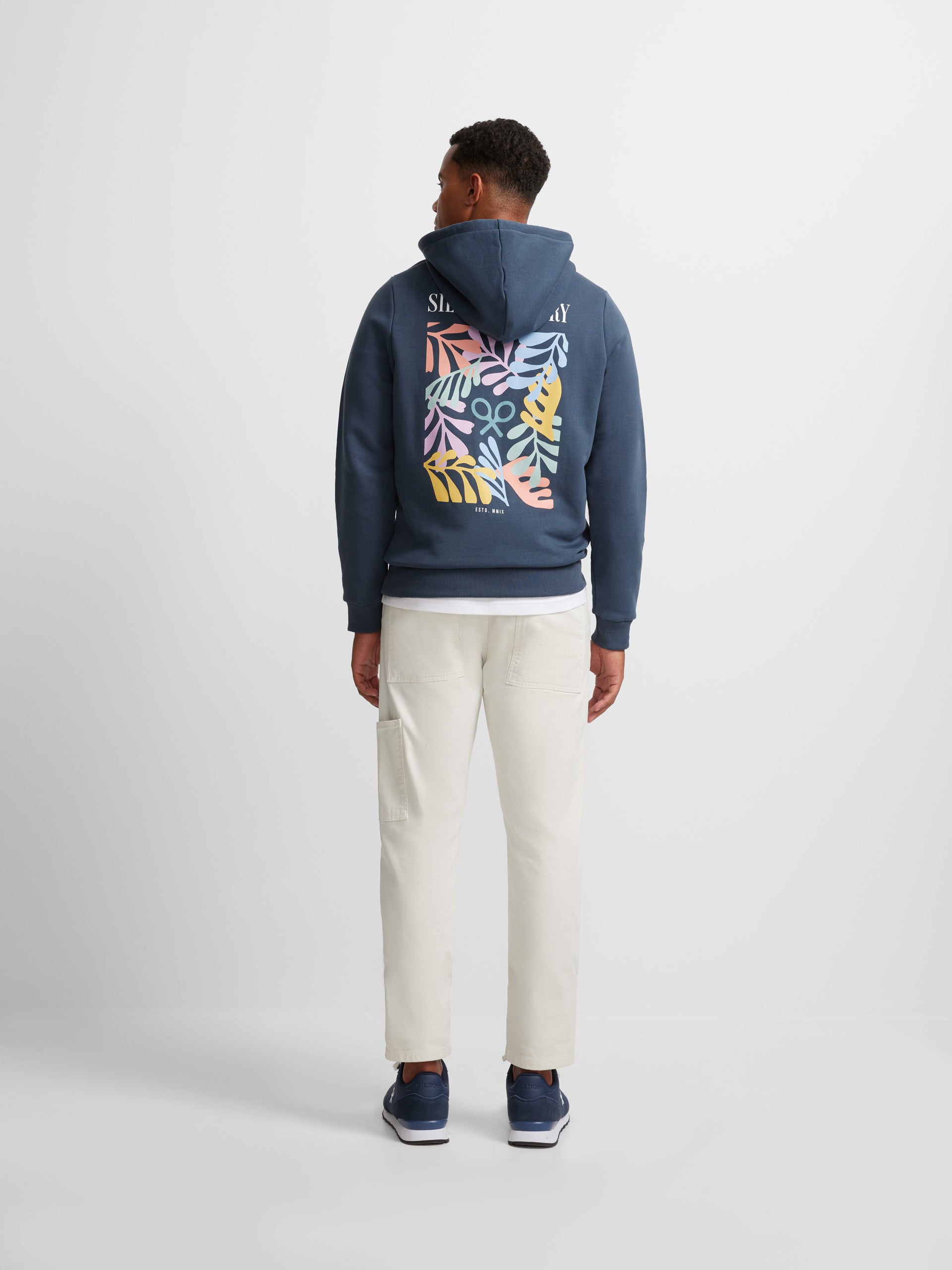 Silbon gallery navy blue hoodie