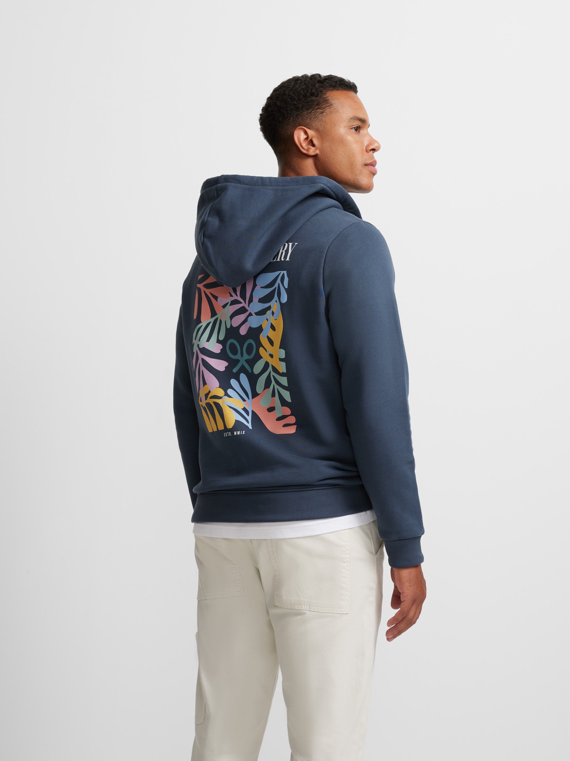 Silbon gallery navy blue hoodie