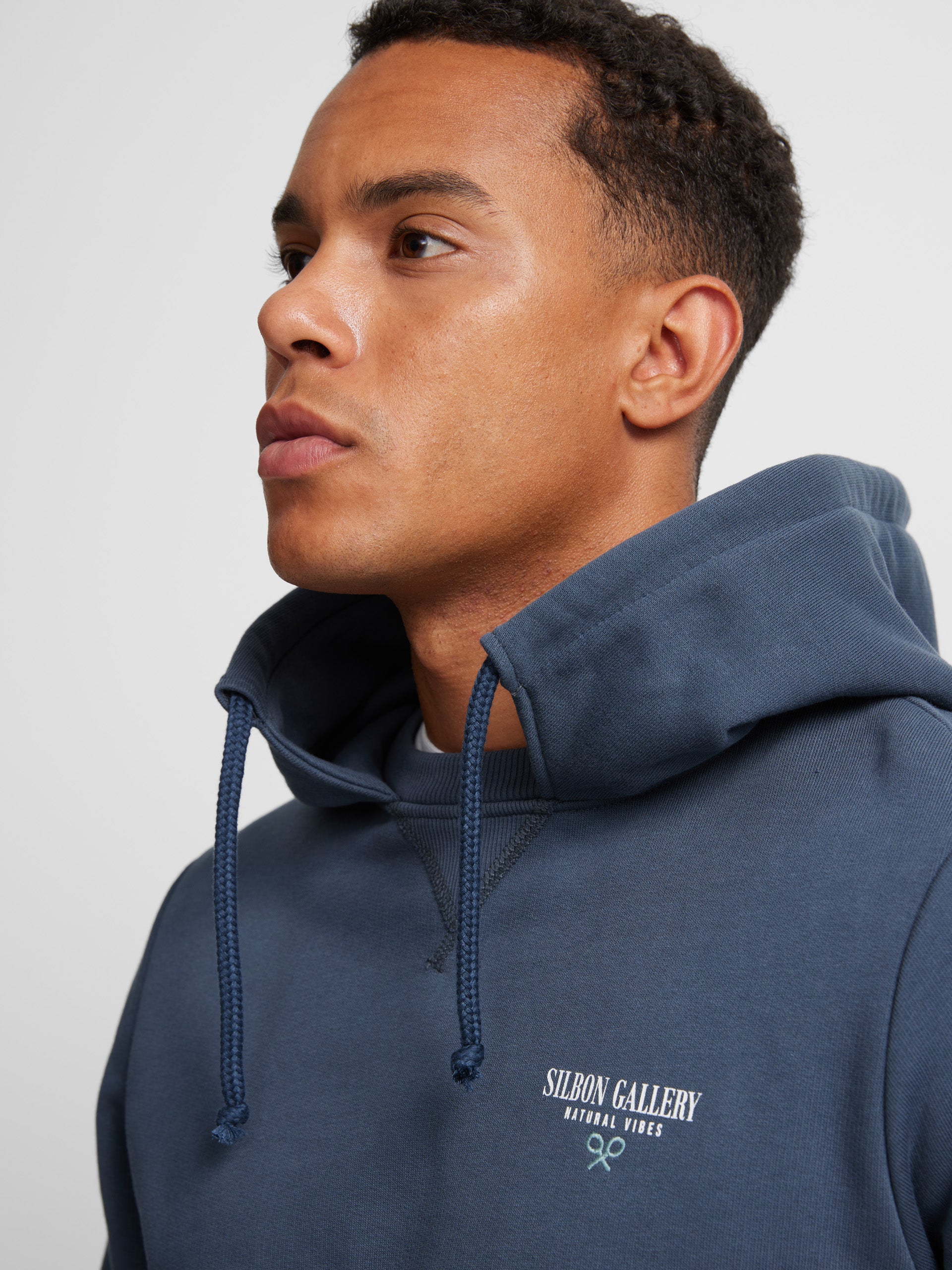 Silbon gallery navy blue hoodie