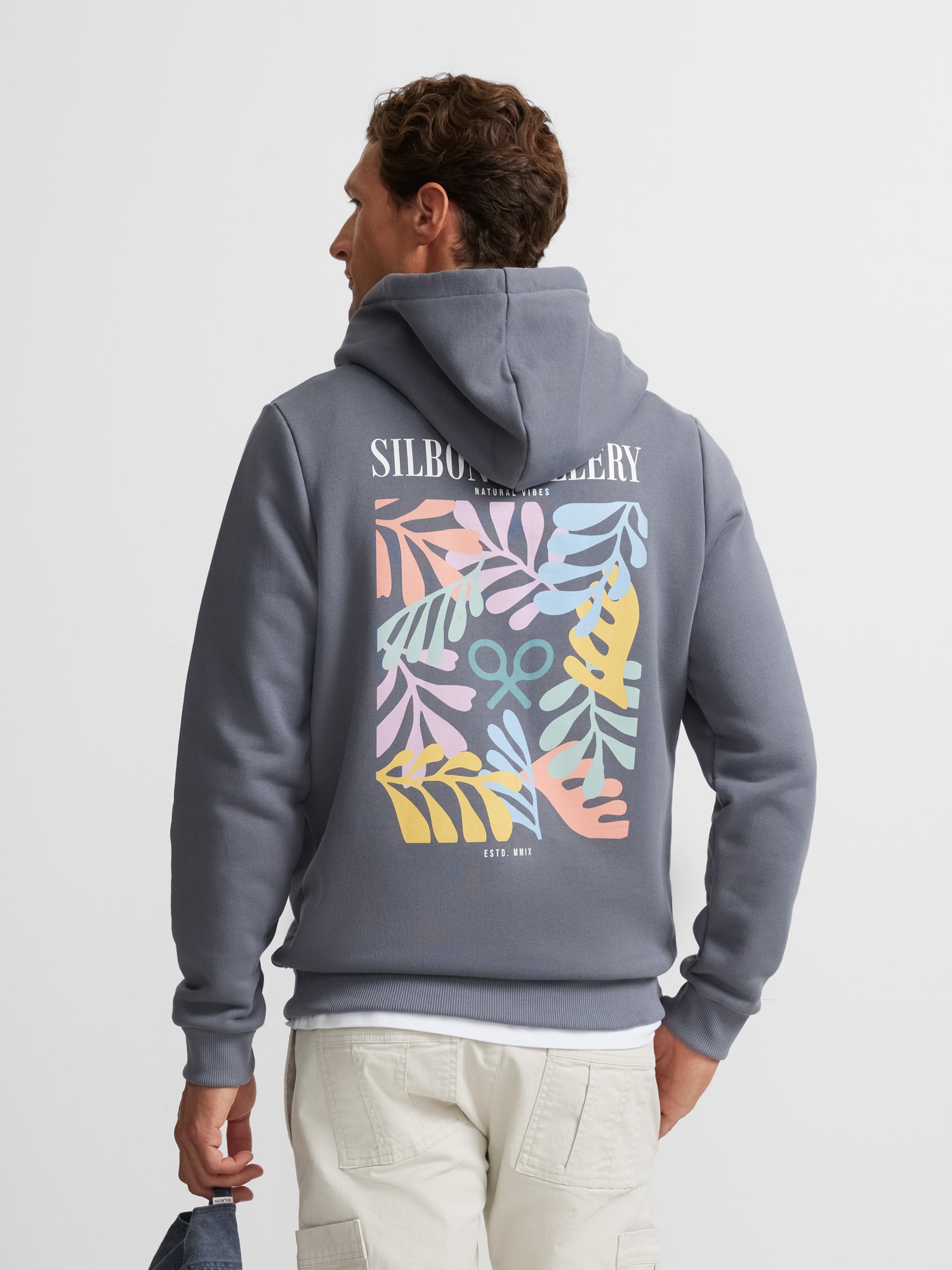 Sudadera capucha silbon gallery gris