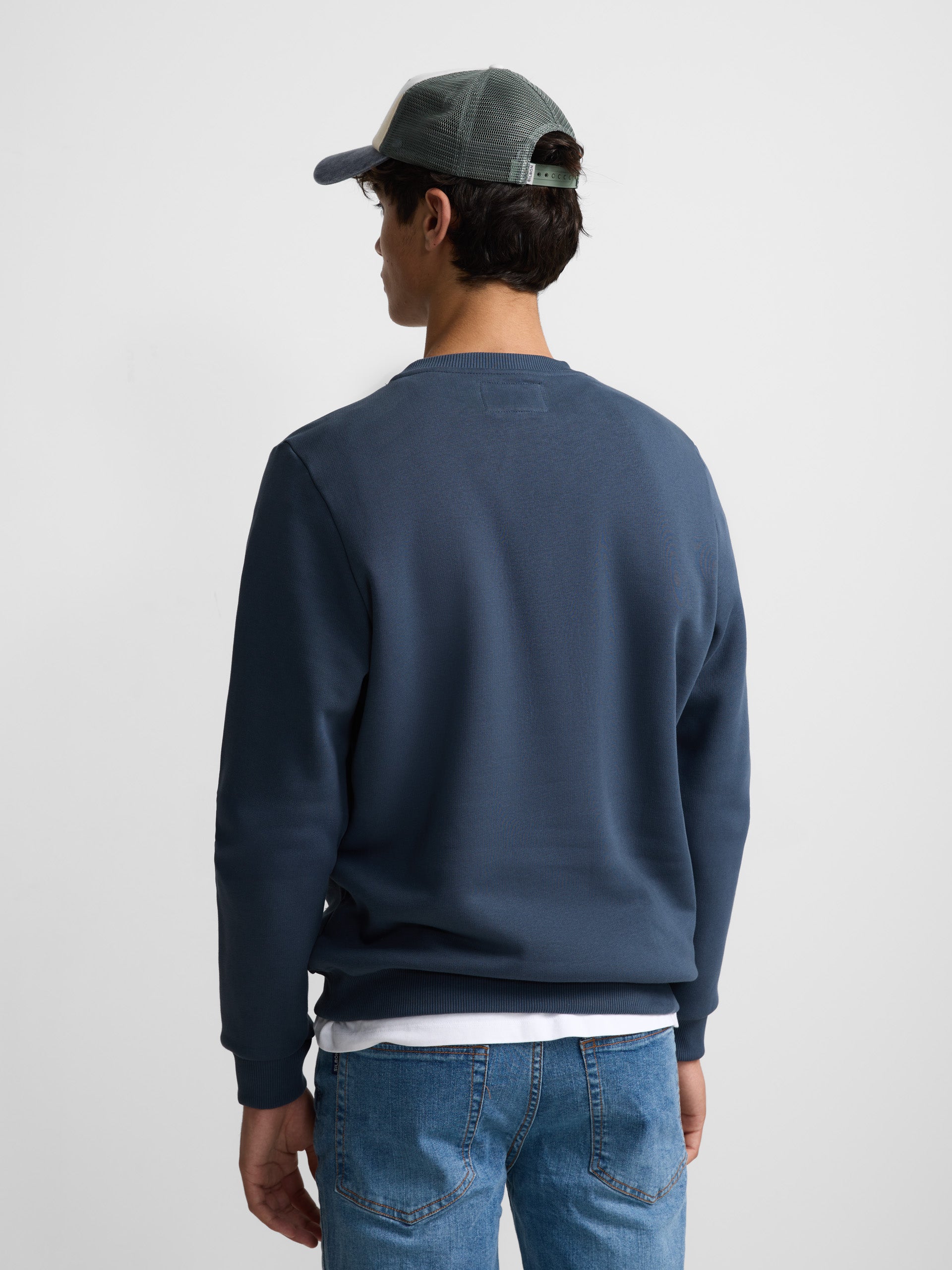 Sudadera letras silbon azul marino