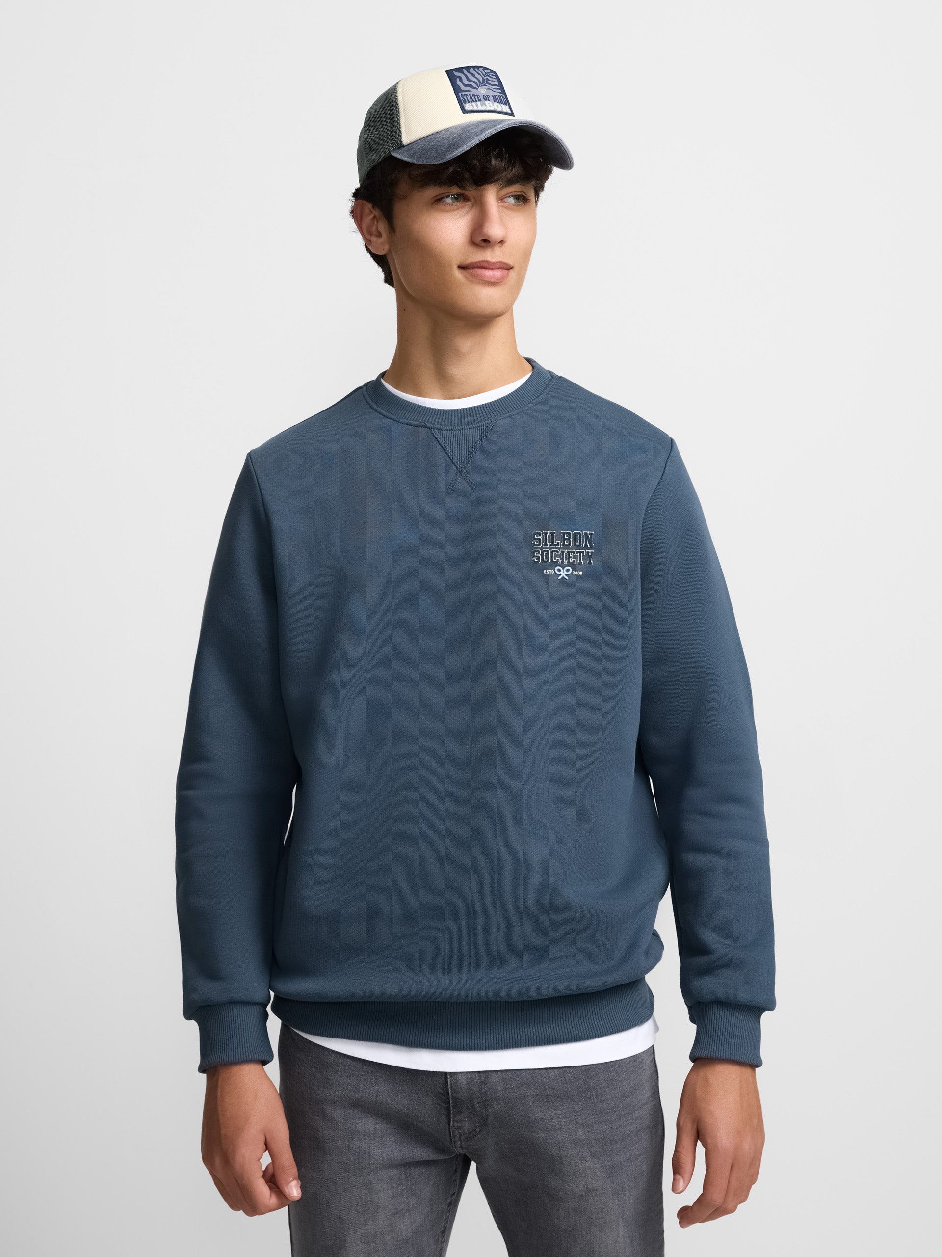 Sudadera silbon society azul marino