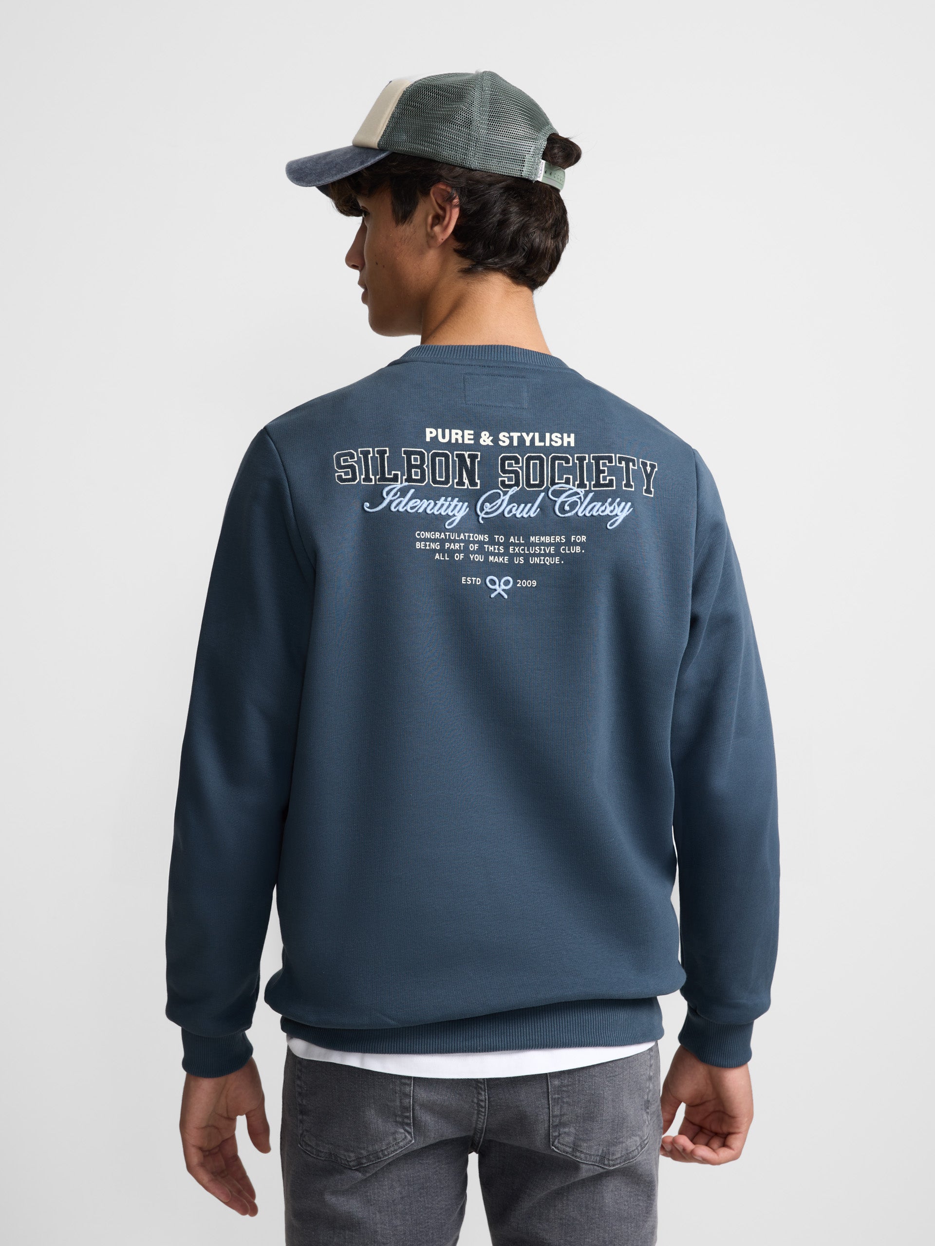 Sudadera silbon society azul marino