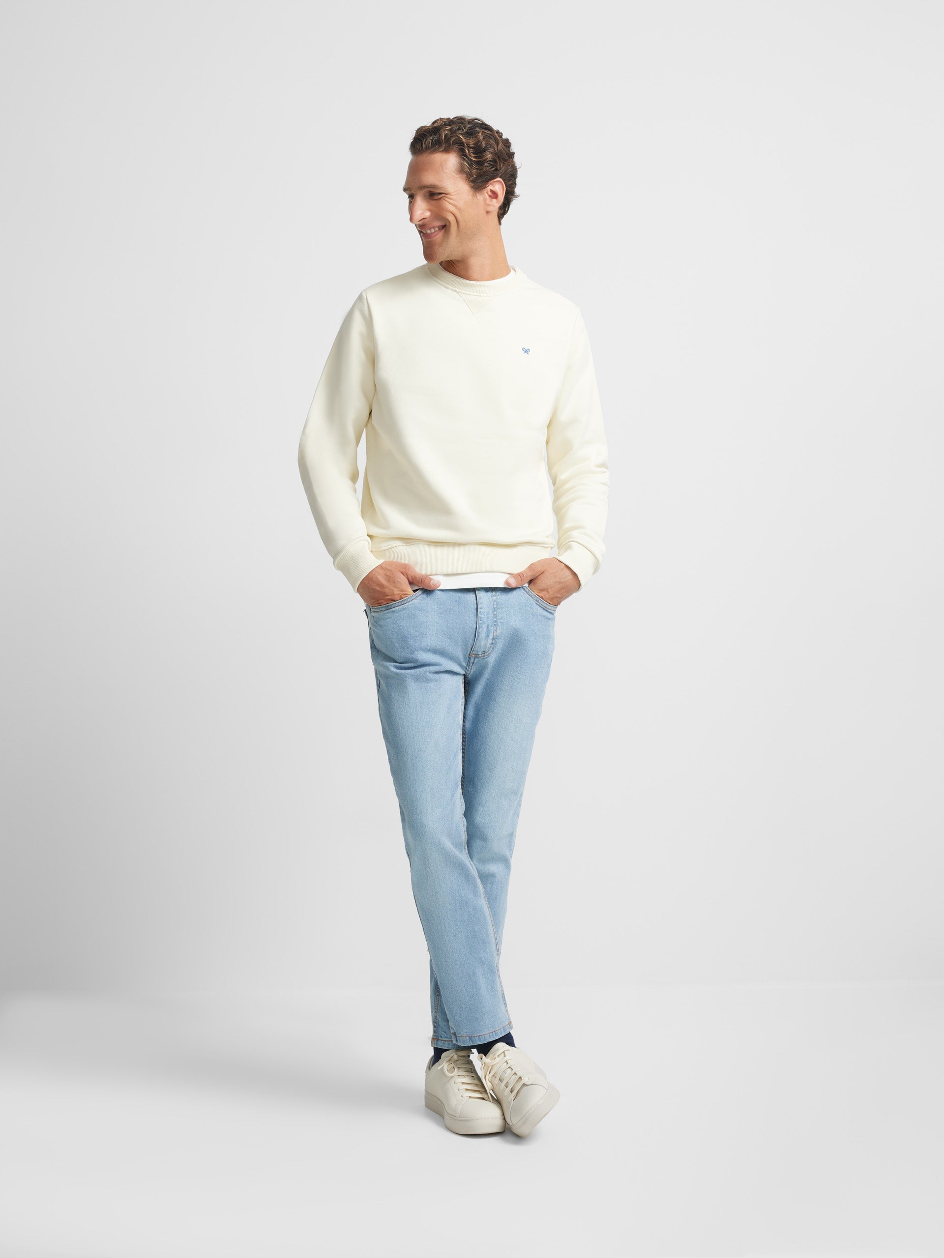 Jouons au sweat crème