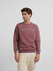 Burgundy half racket logo sweatshirt