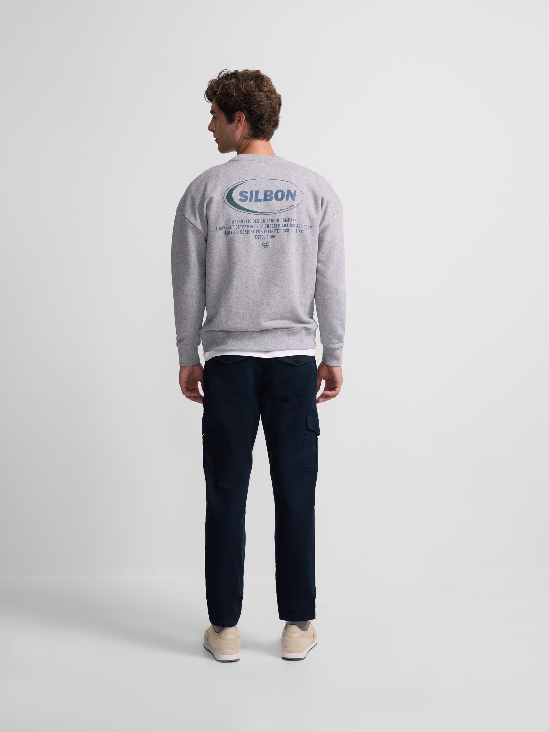 Relaxed fit sweatshirt silbon grey