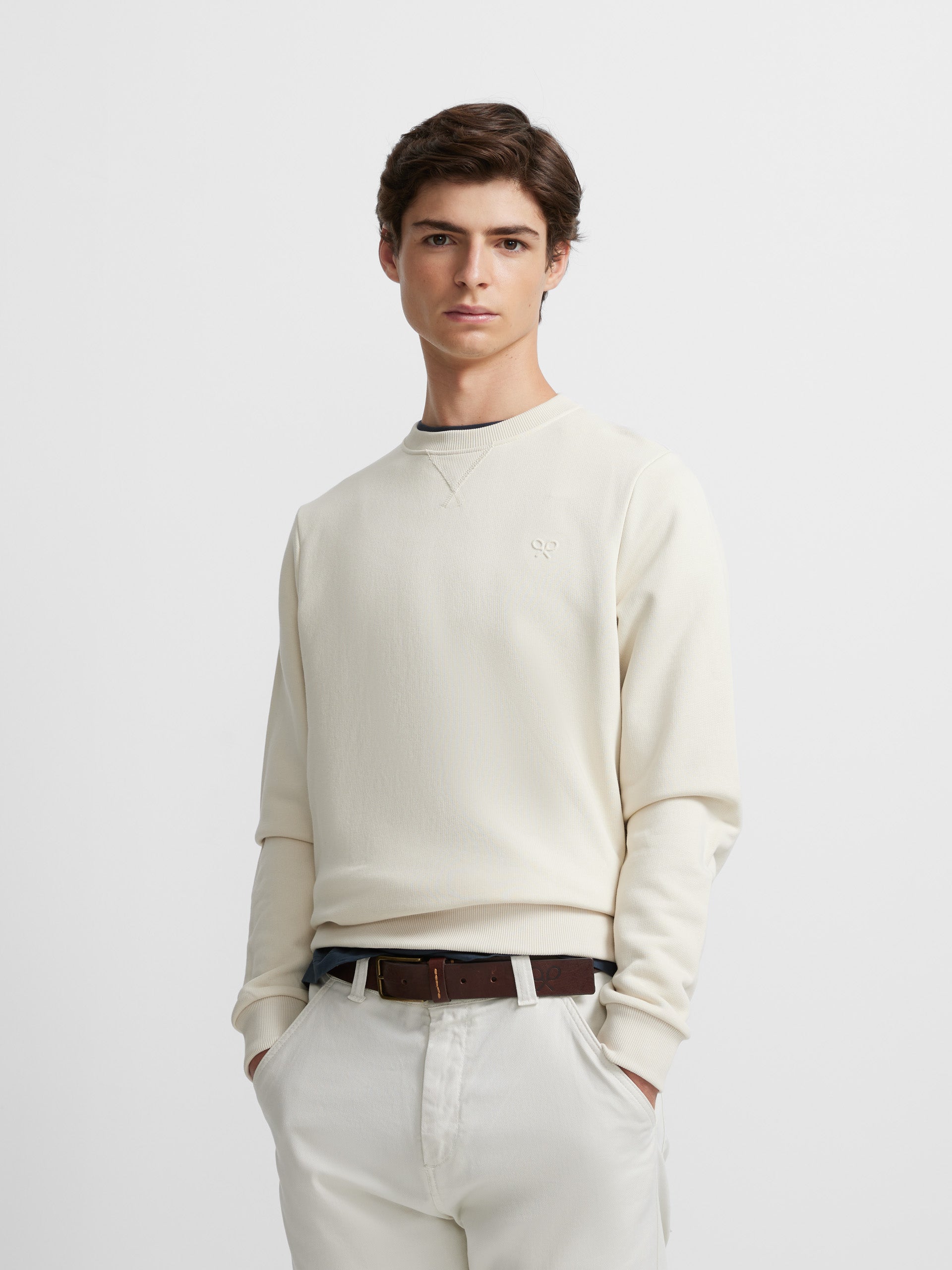 Classic cream logo sweatshirt