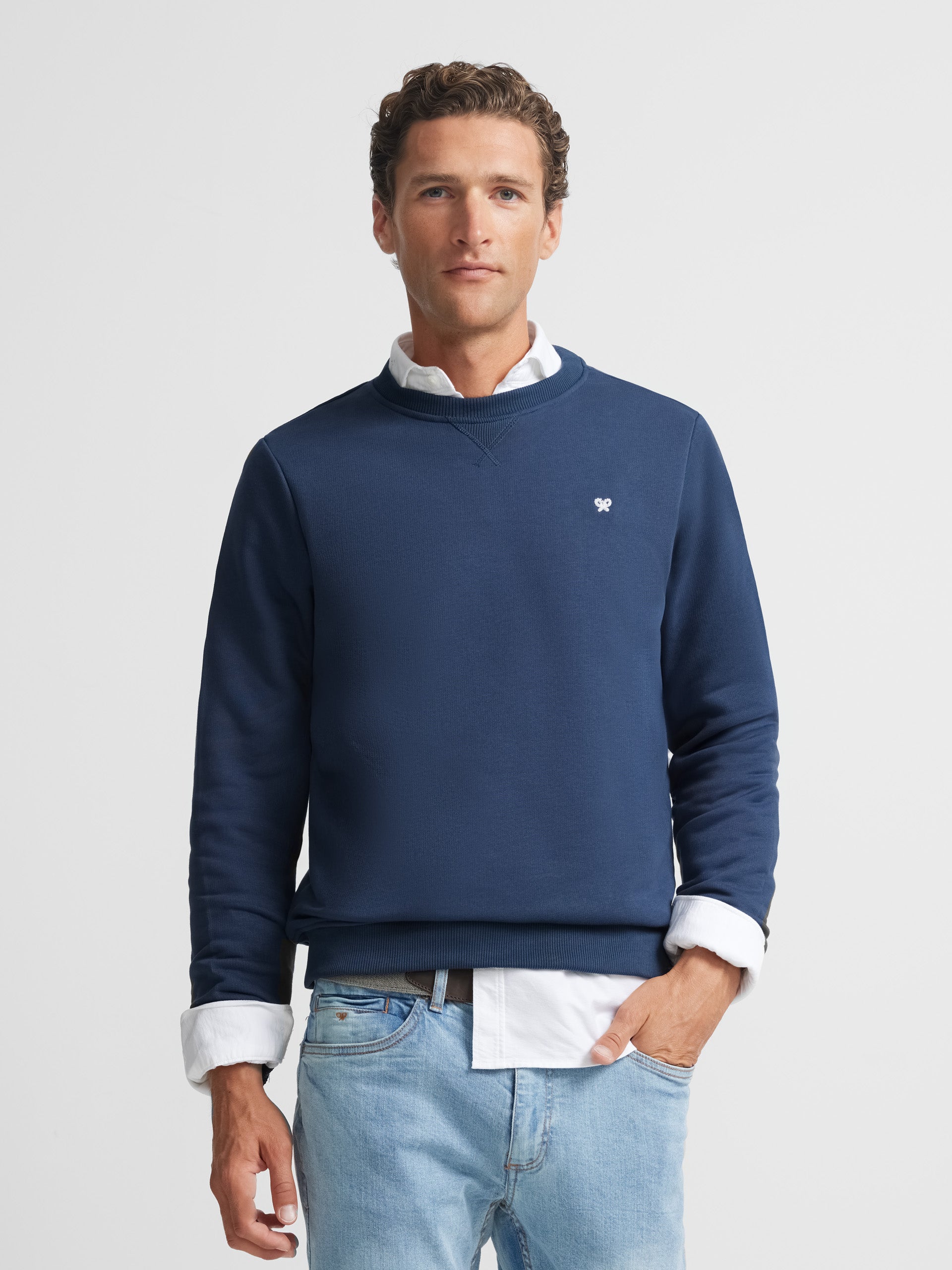 Silbon sweatshirt with navy mini logo