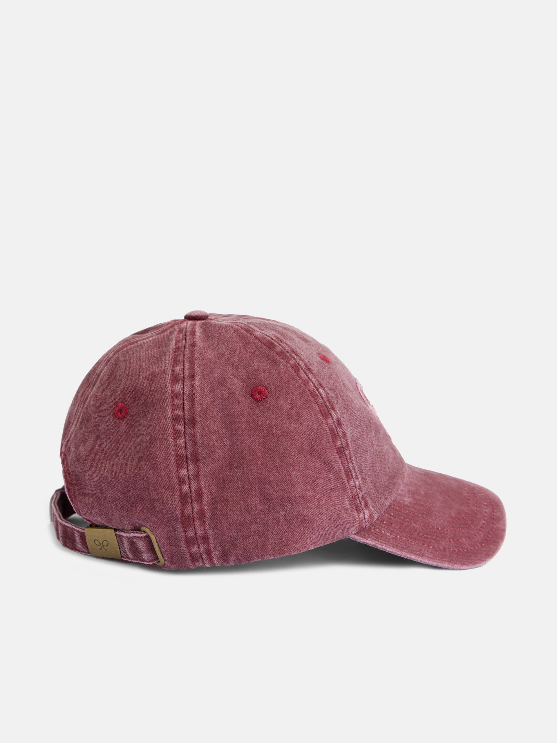 Casquette femme logo bordeaux délavé