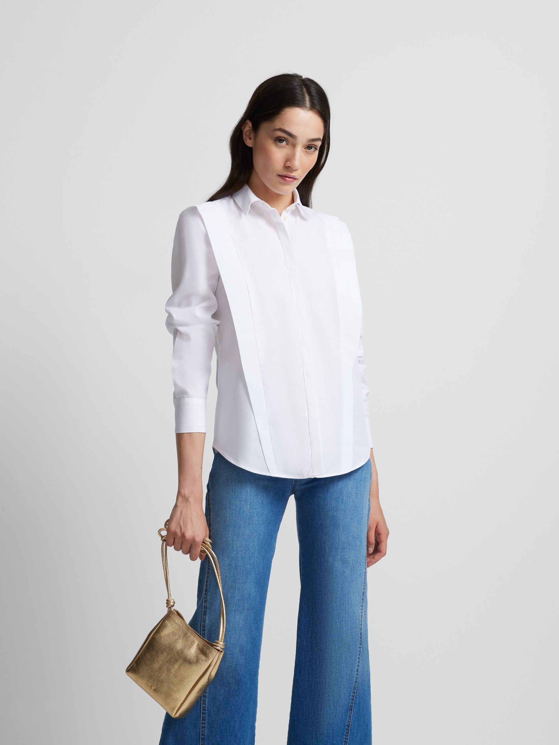 White structured shirt