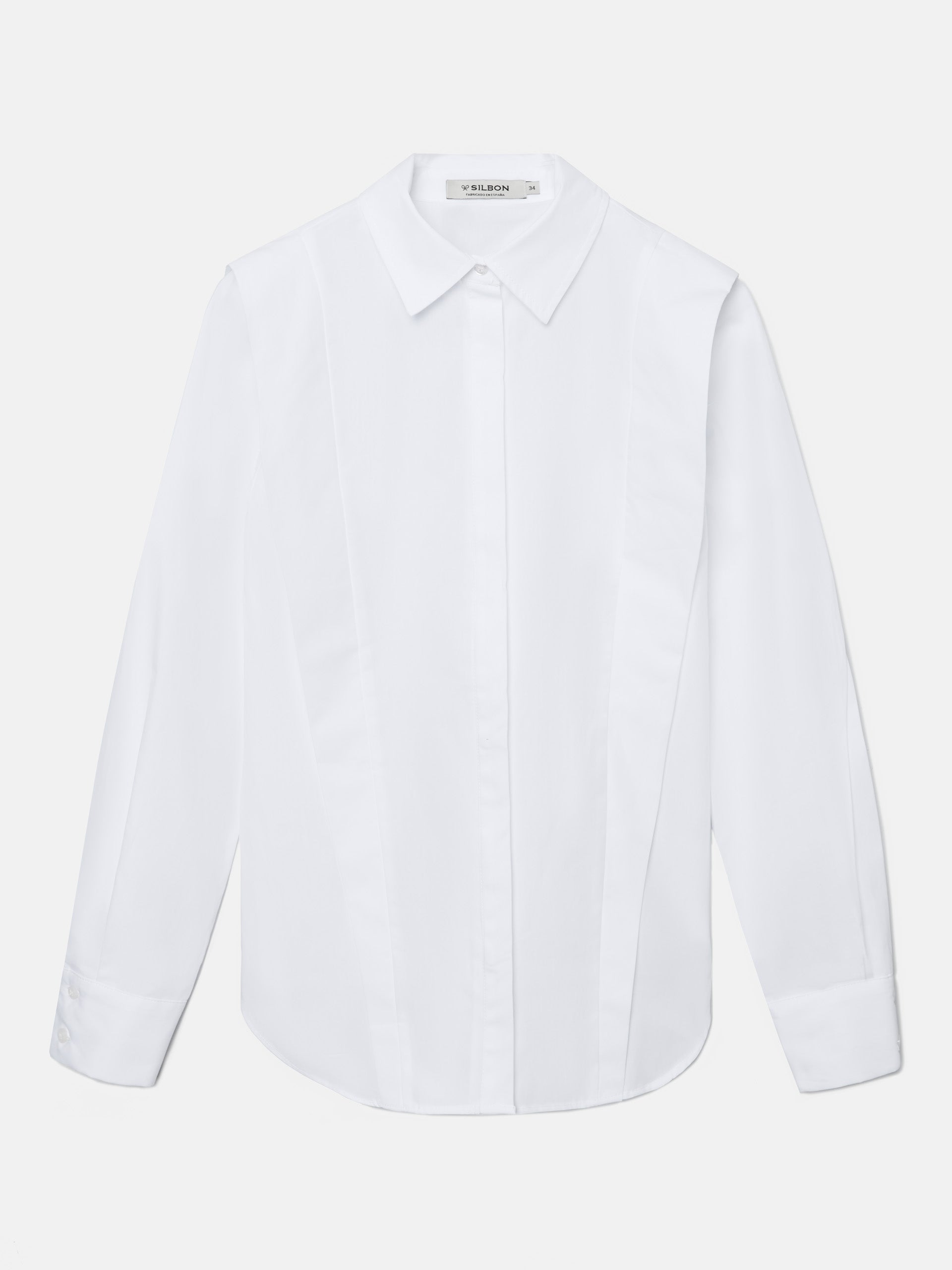 Camisa estructurada blanca