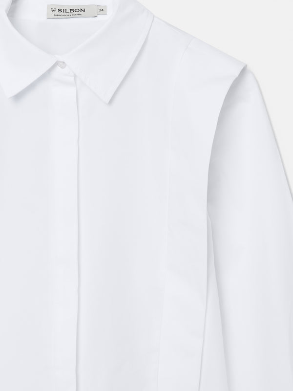 Chemise structurée blanche