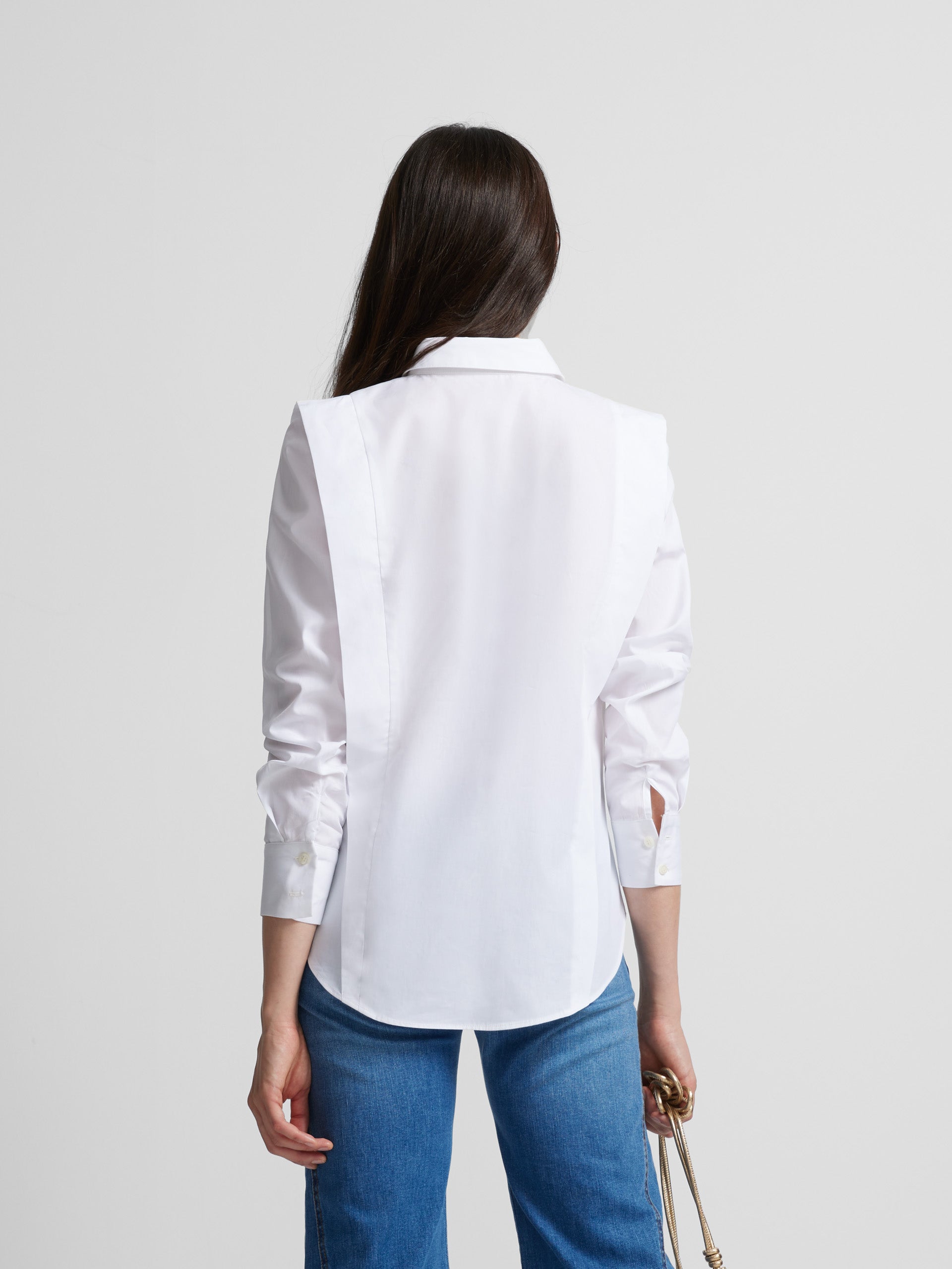 White structured shirt