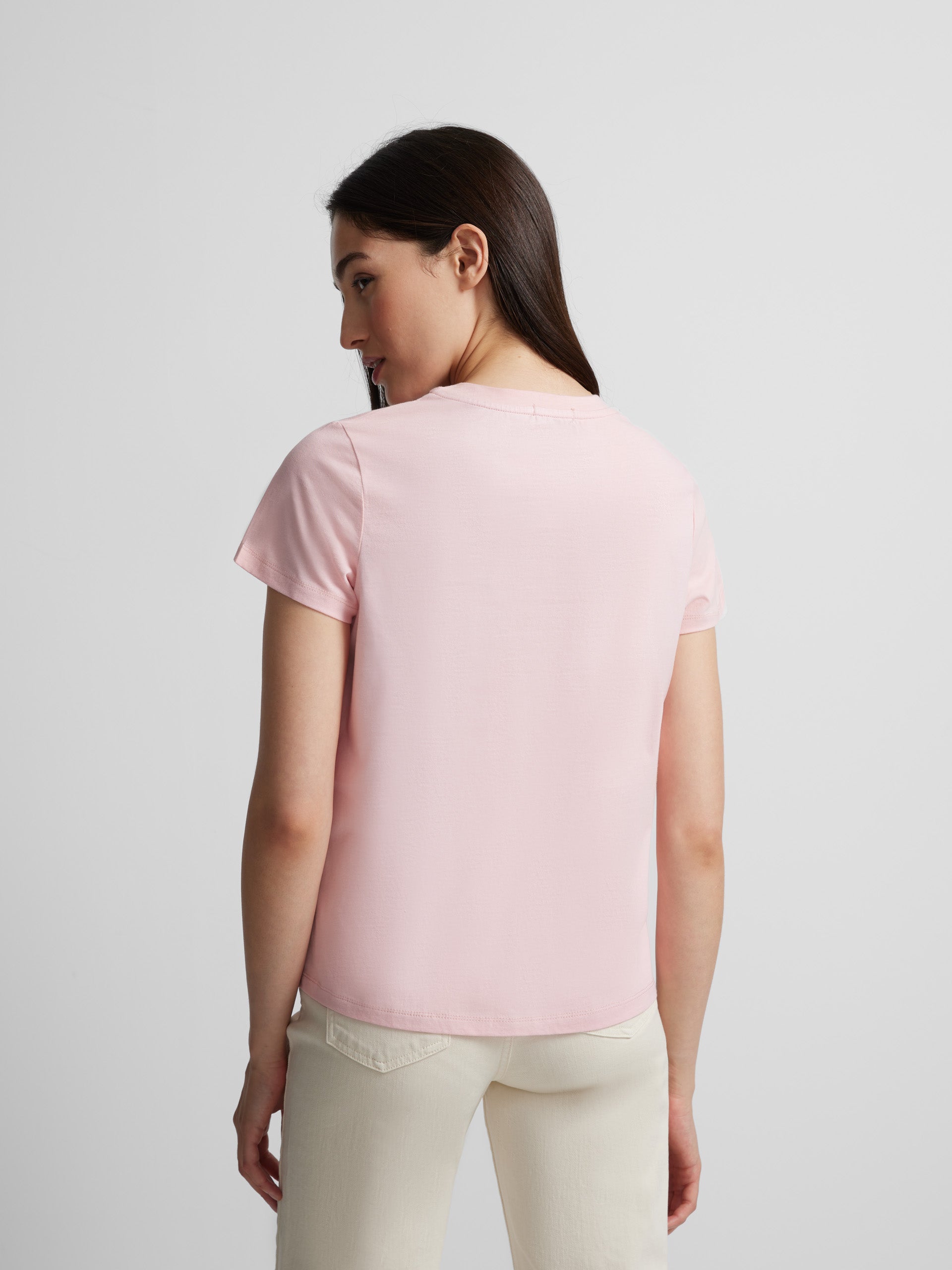 T-shirt femme bloom power rose