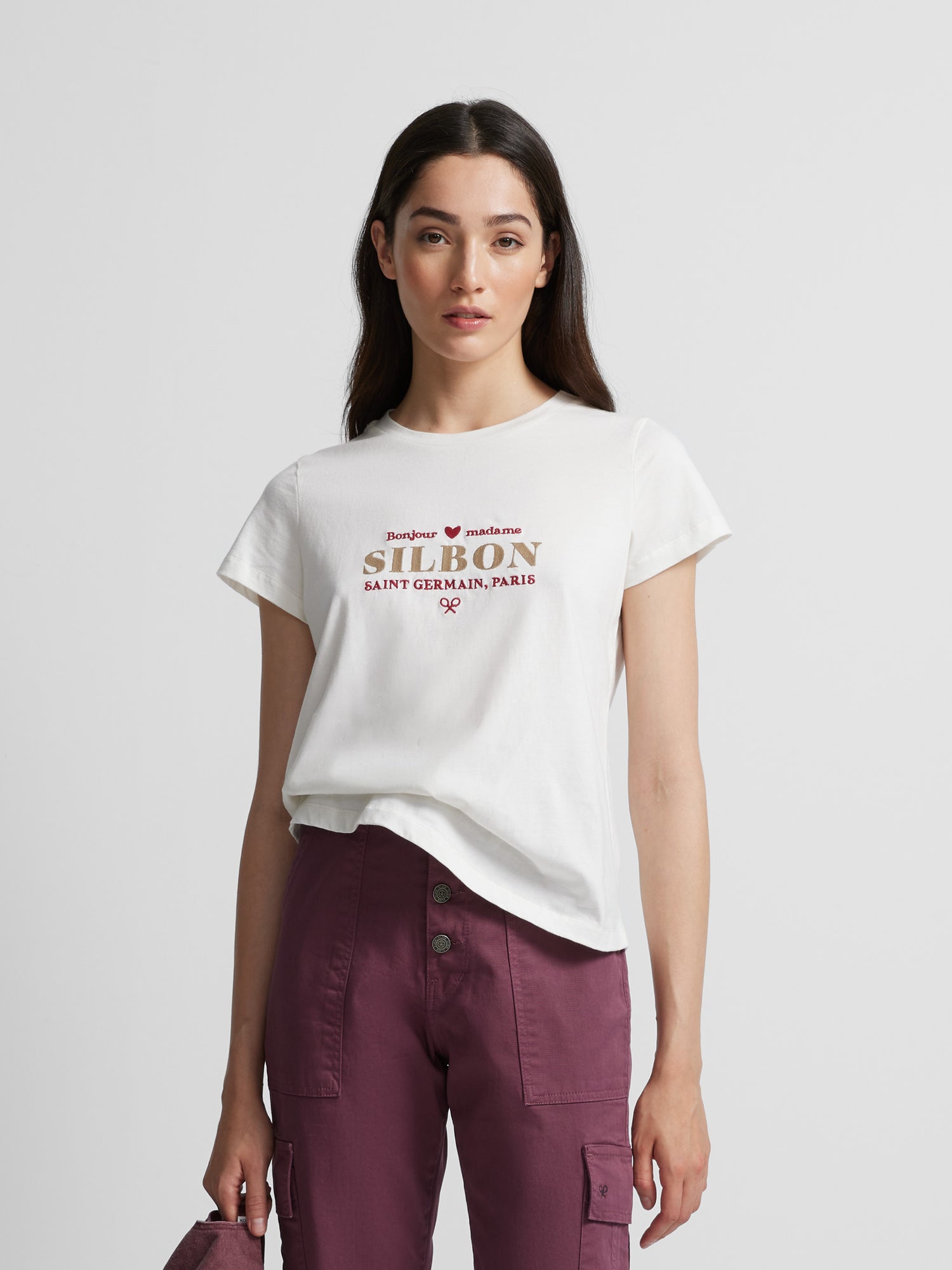 Women's white Paris t-shirt