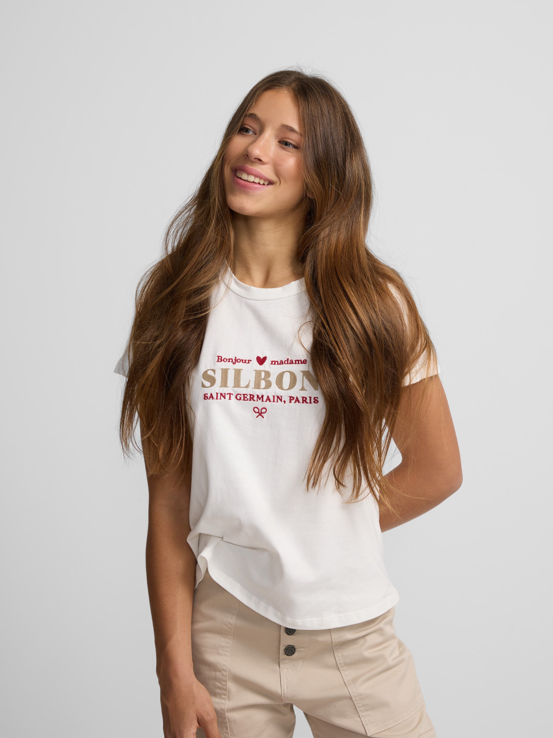 Camiseta woman paris blanca