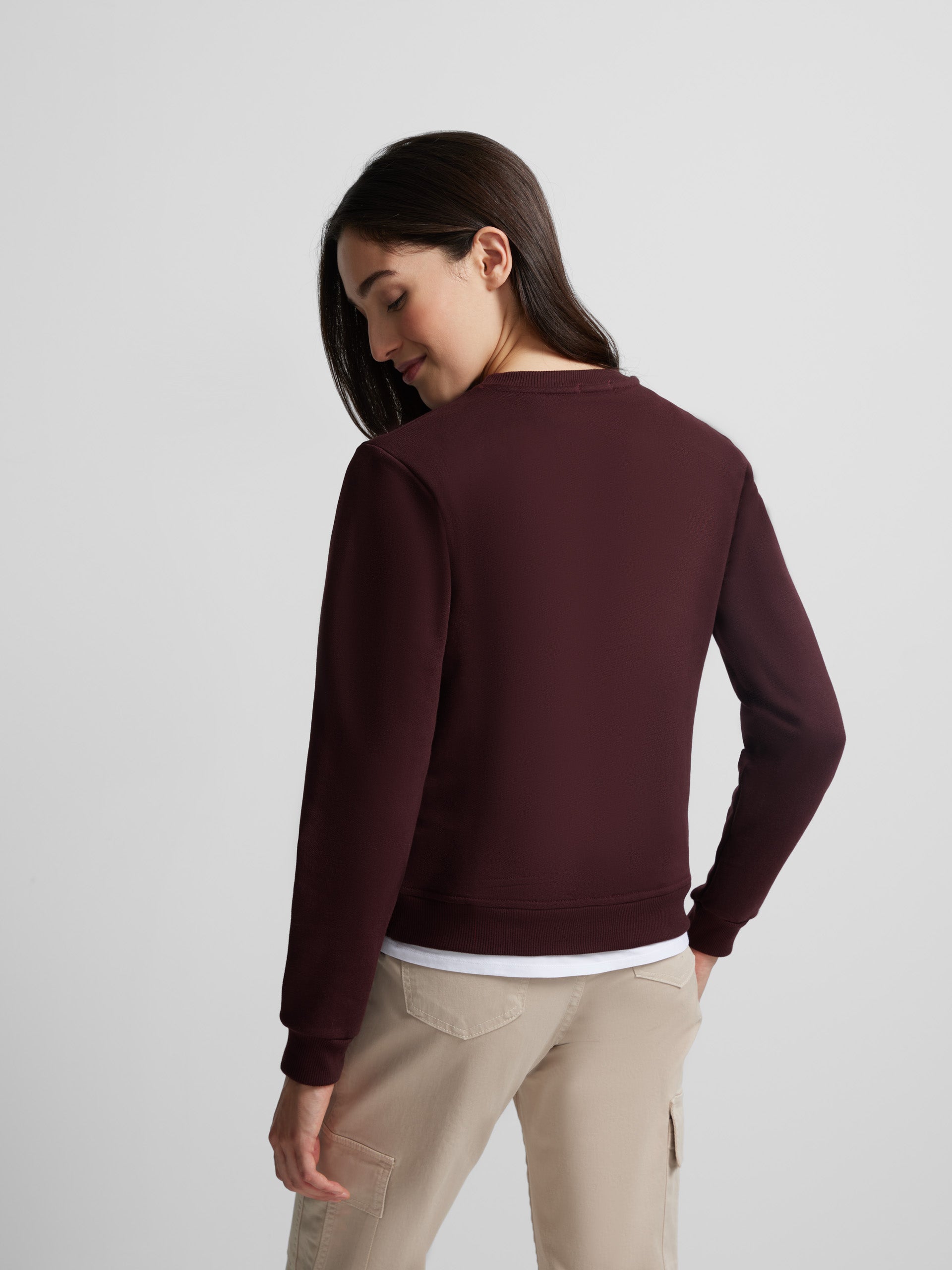 Sweat-shirt d'amour femme marron