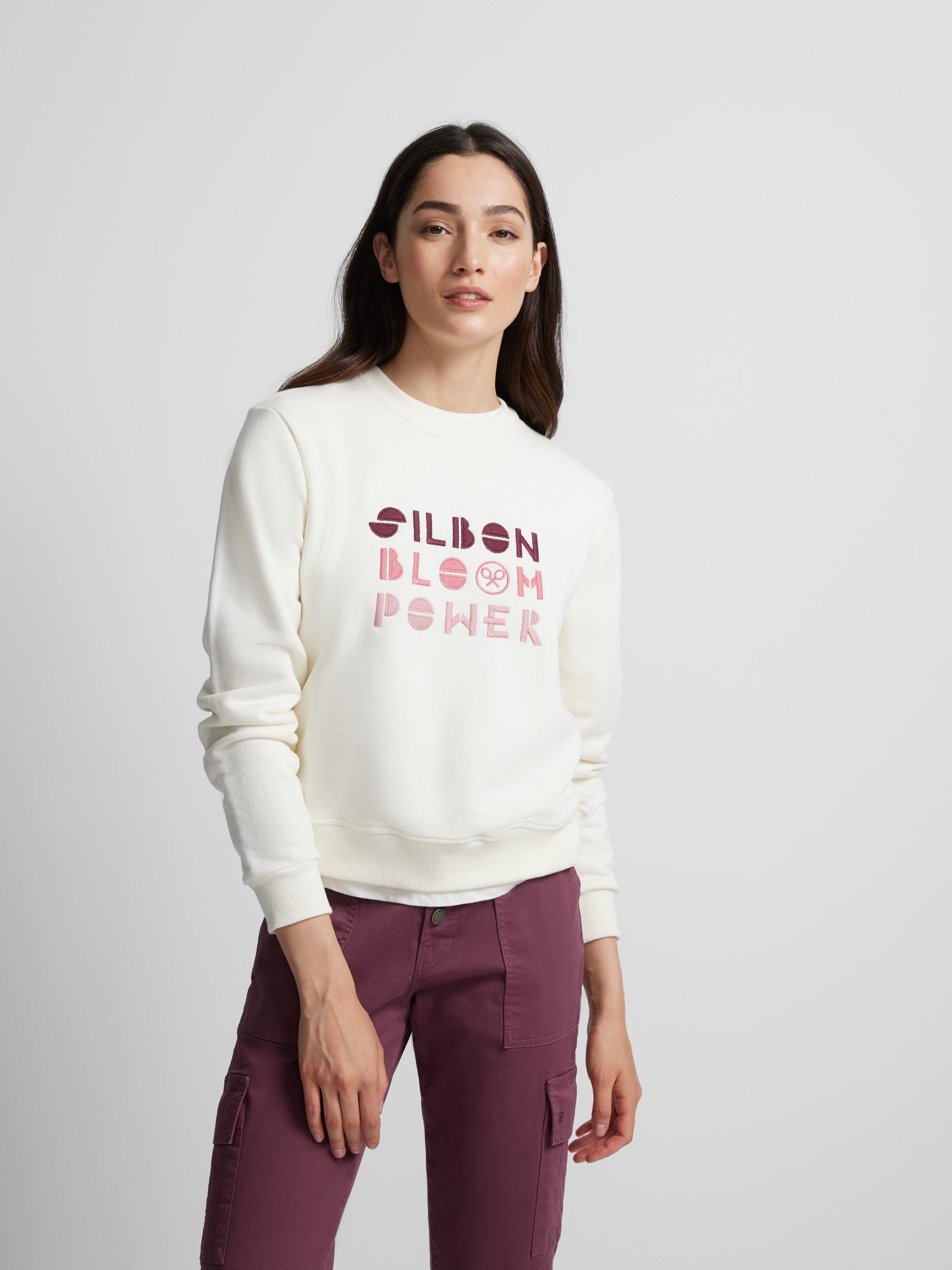 Sweat brut femme bloom power