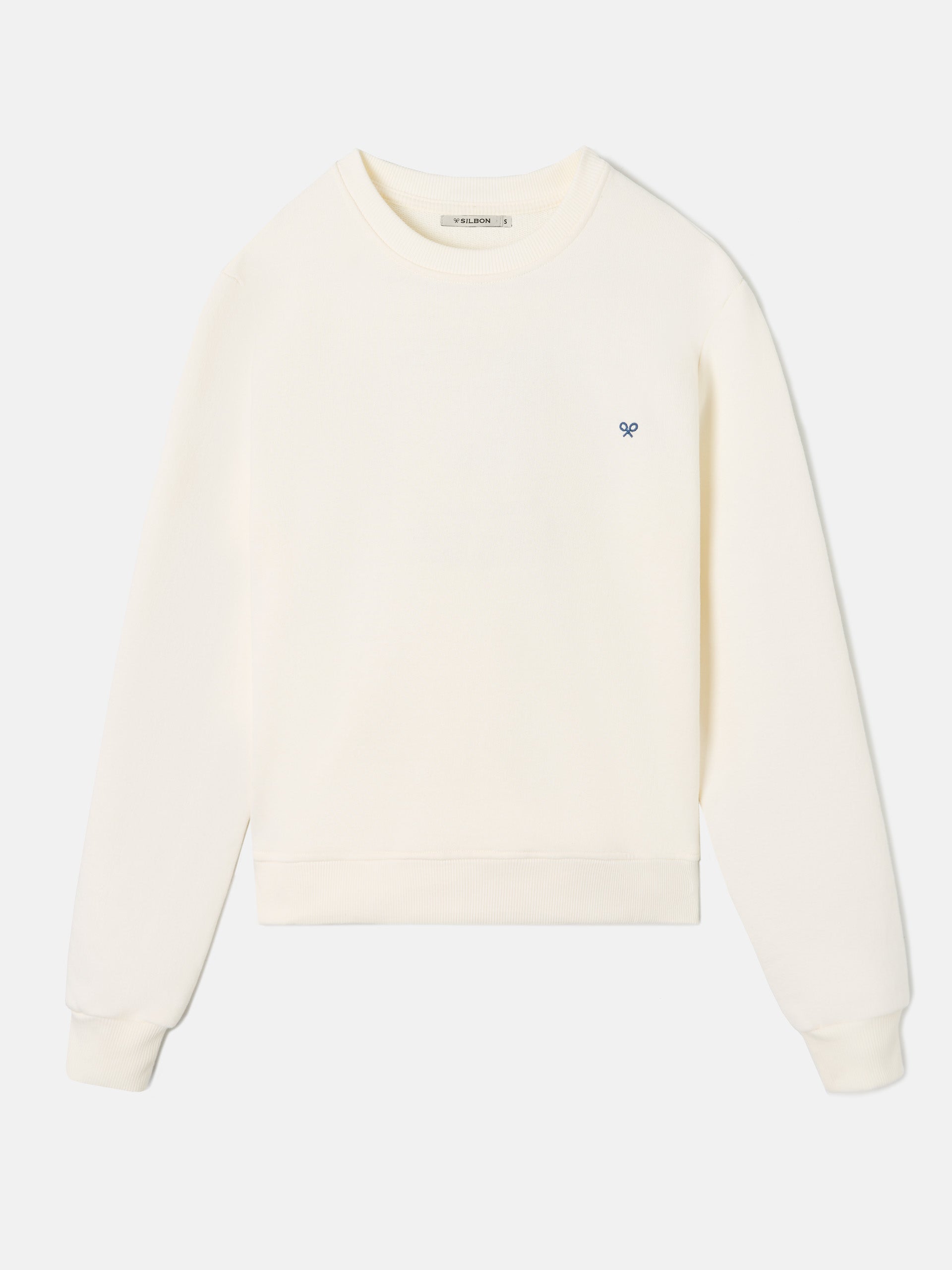 Women's club silbon raw sweatshirt