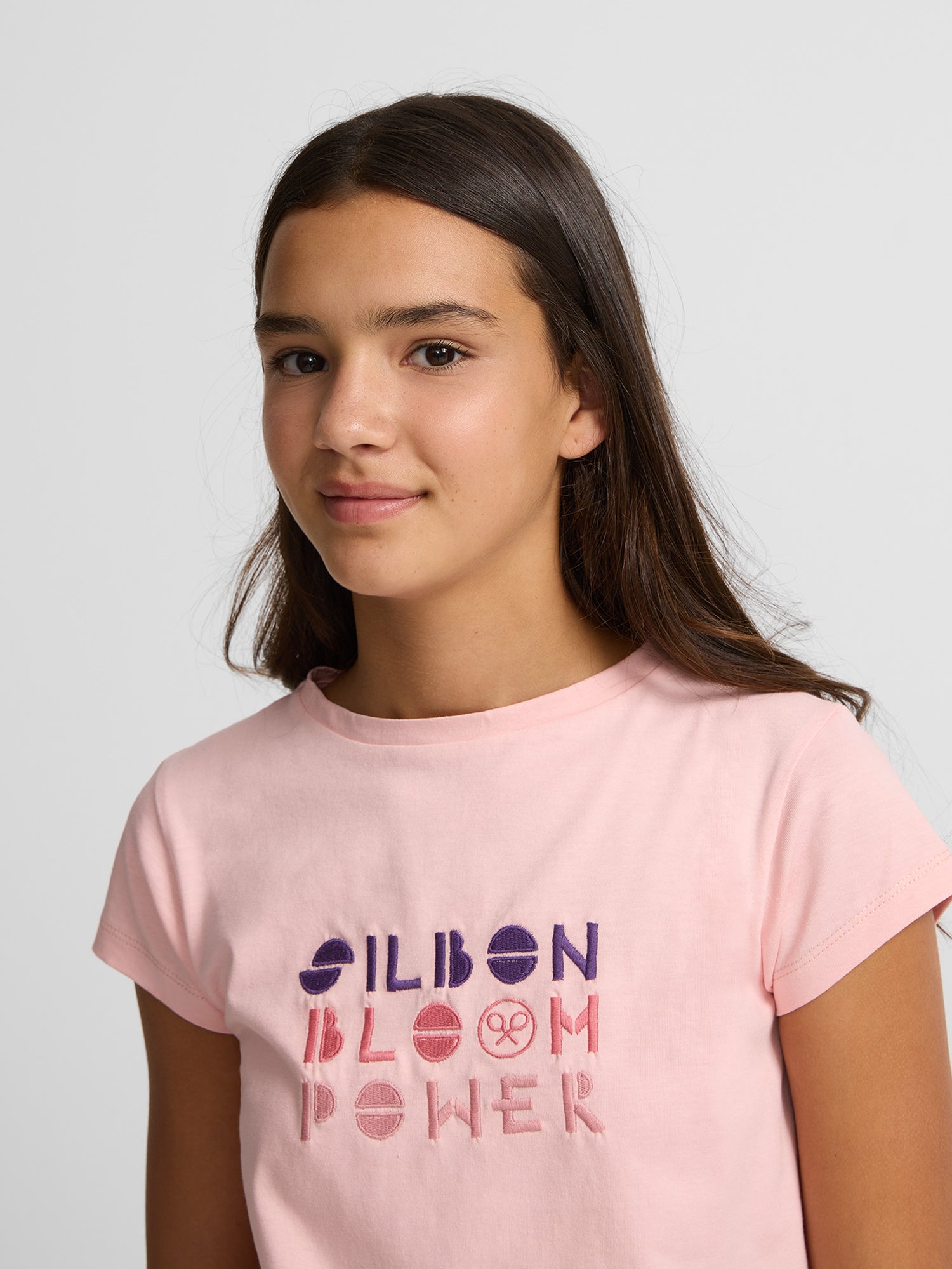 T-shirt fille bloom power rose