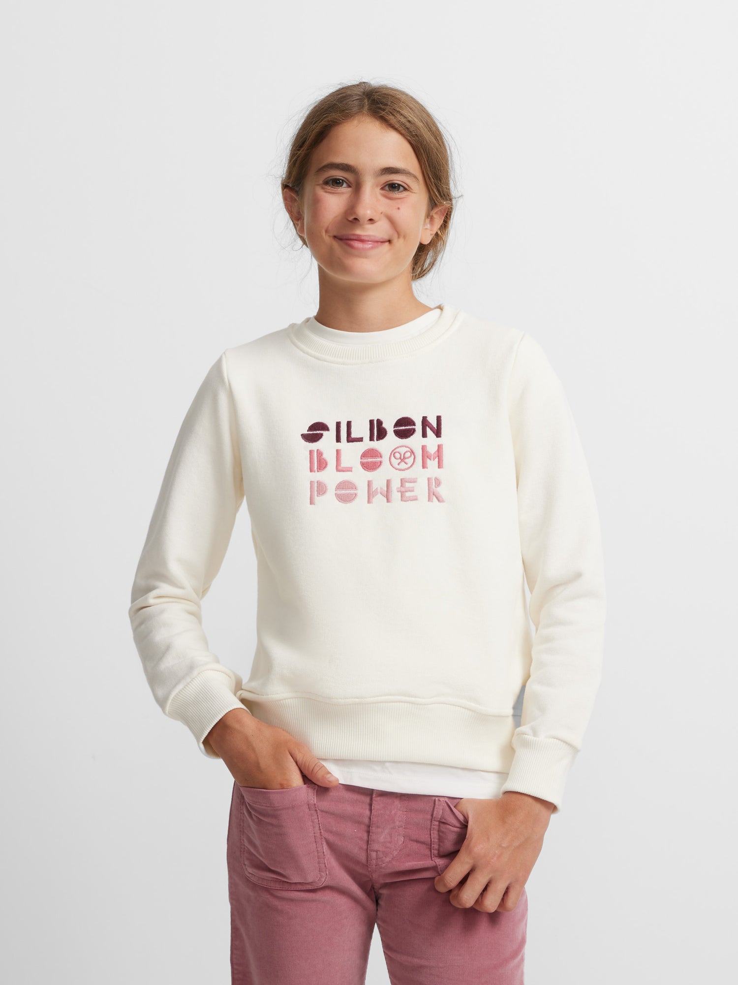 Sweat brut fille bloom power