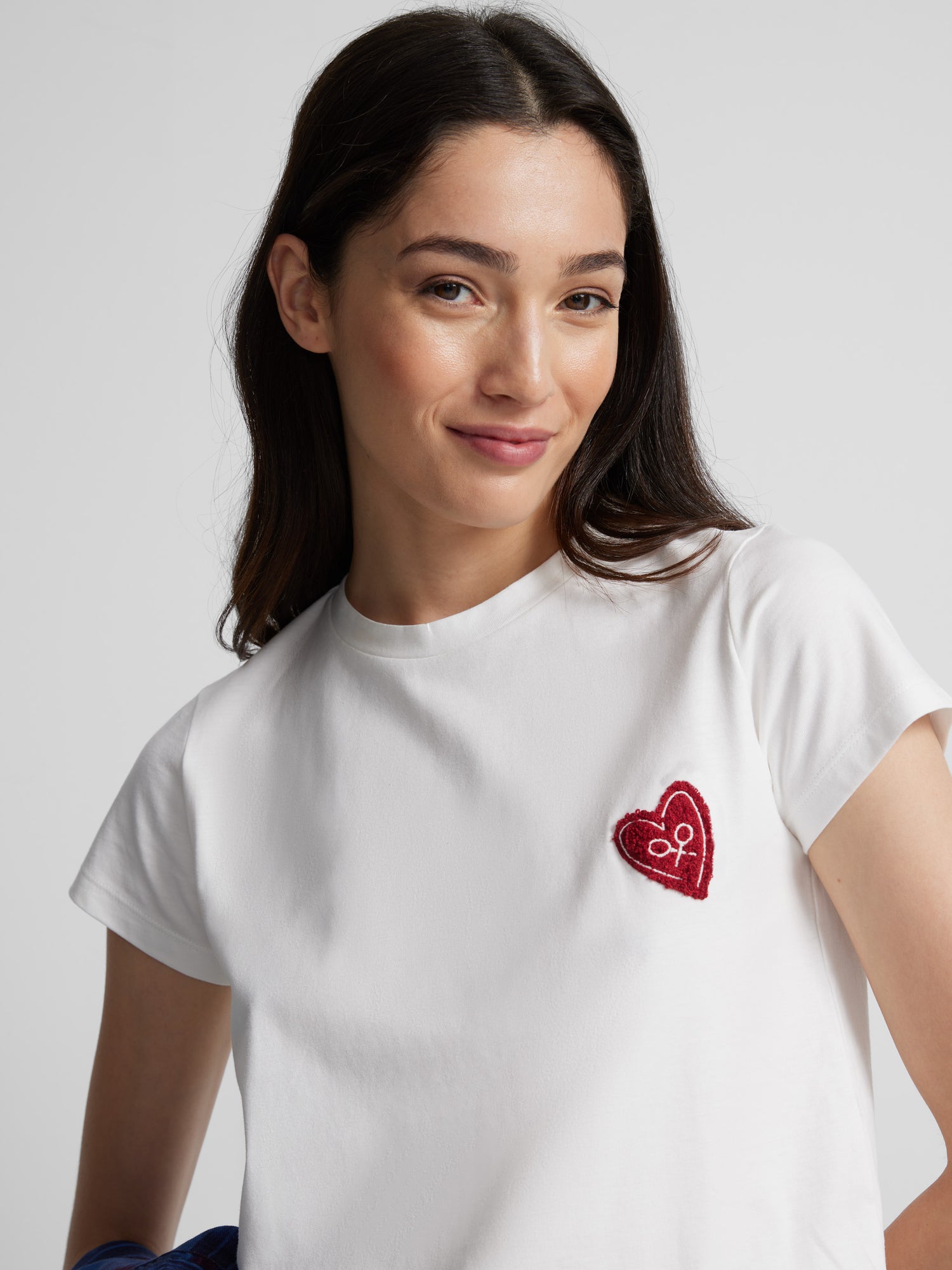 T-shirt amour femme blanche