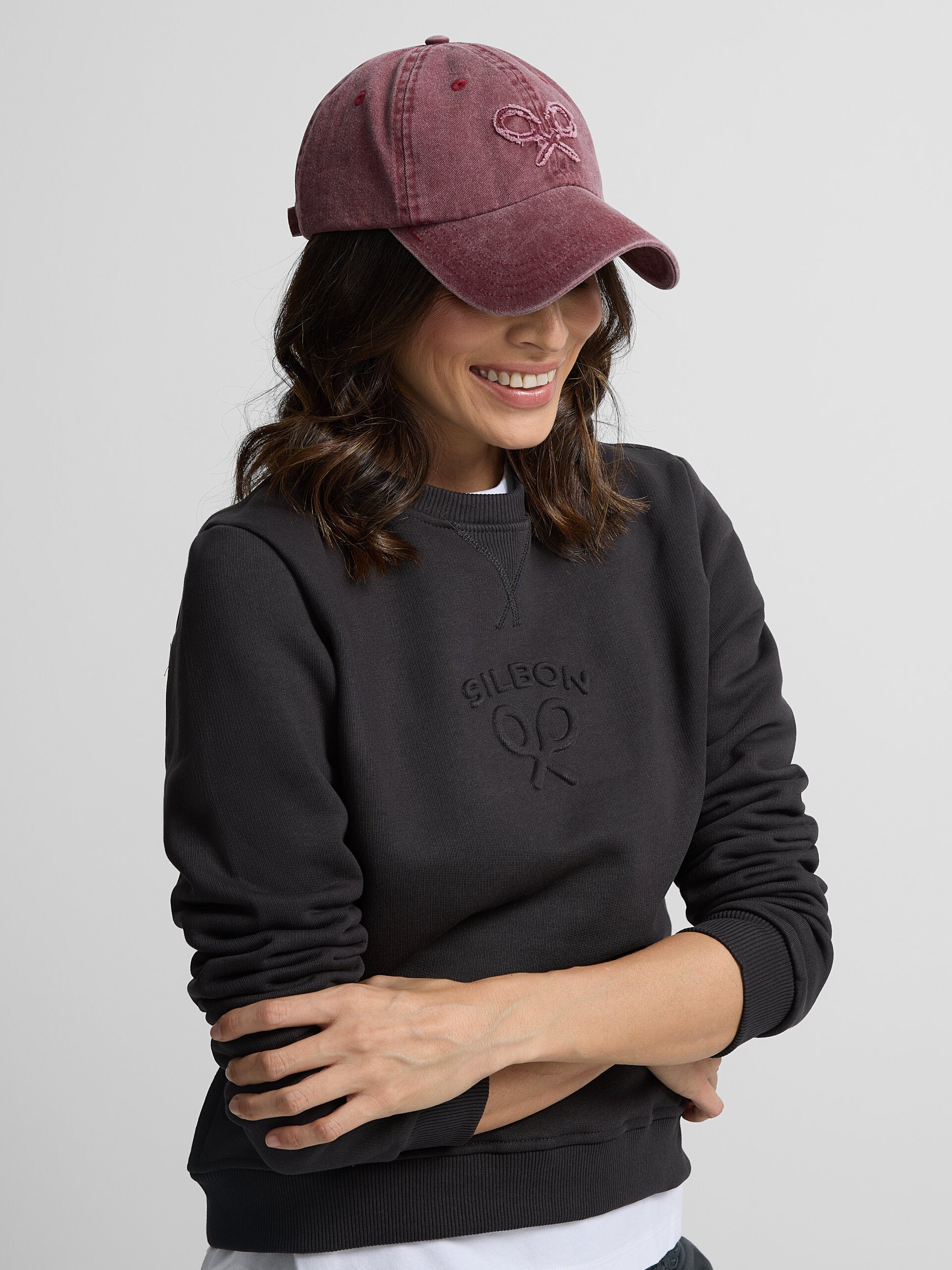 Sweat femme noir classique Silbon