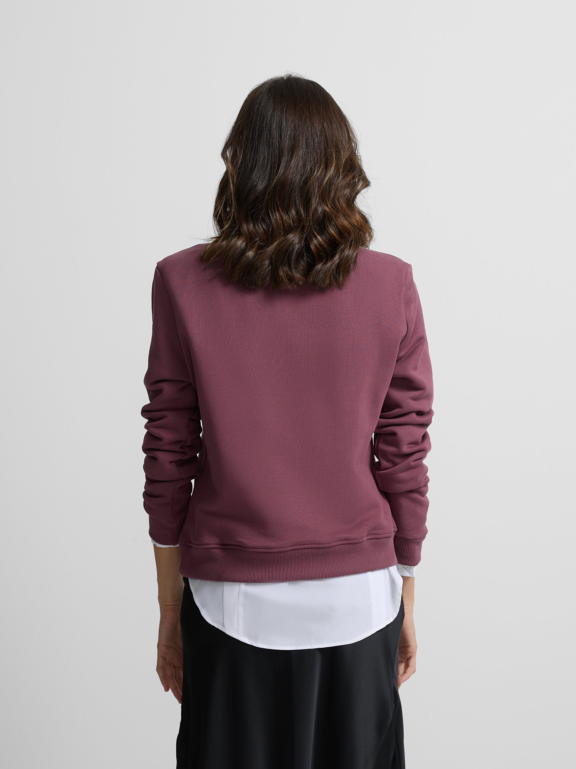 Classic burgundy whistle woman sweatshirt