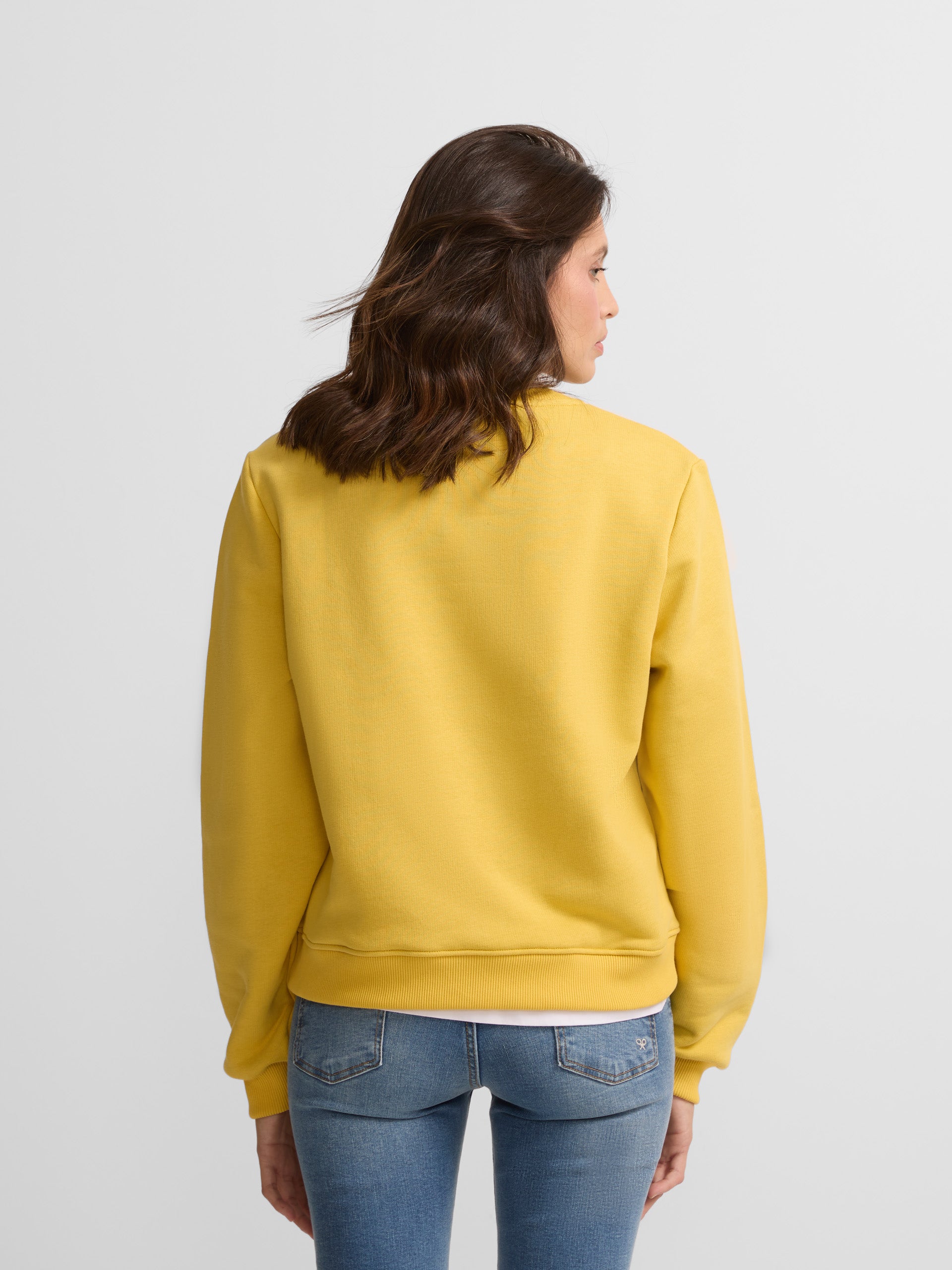 Sweat femme jaune bouclier silbon