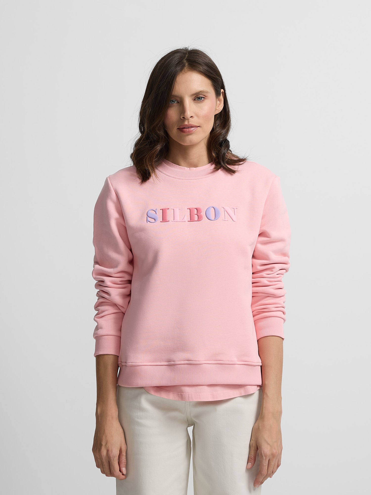 Women's sweatshirt with pink whistle letters