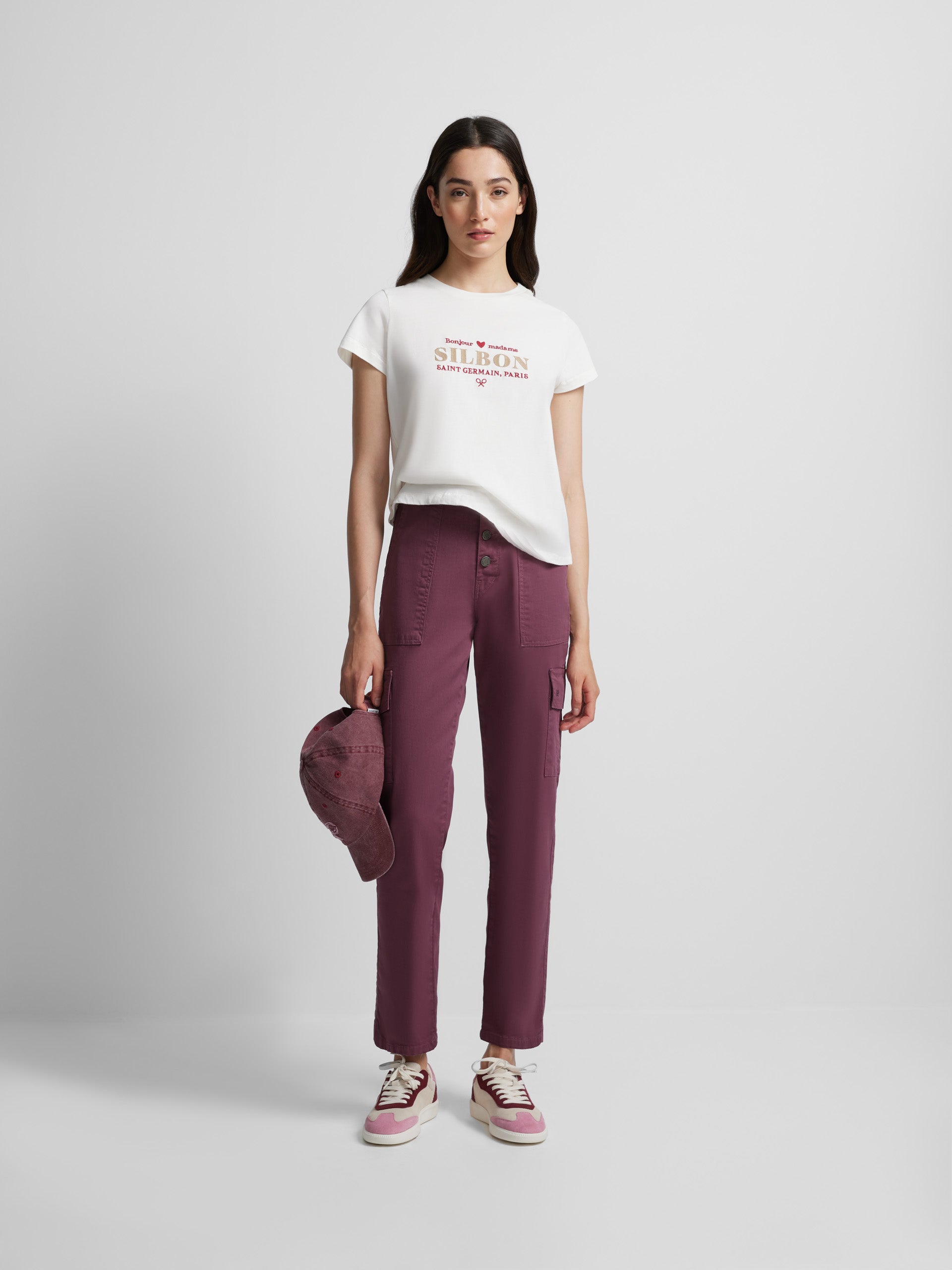 Pantalon cargo violet