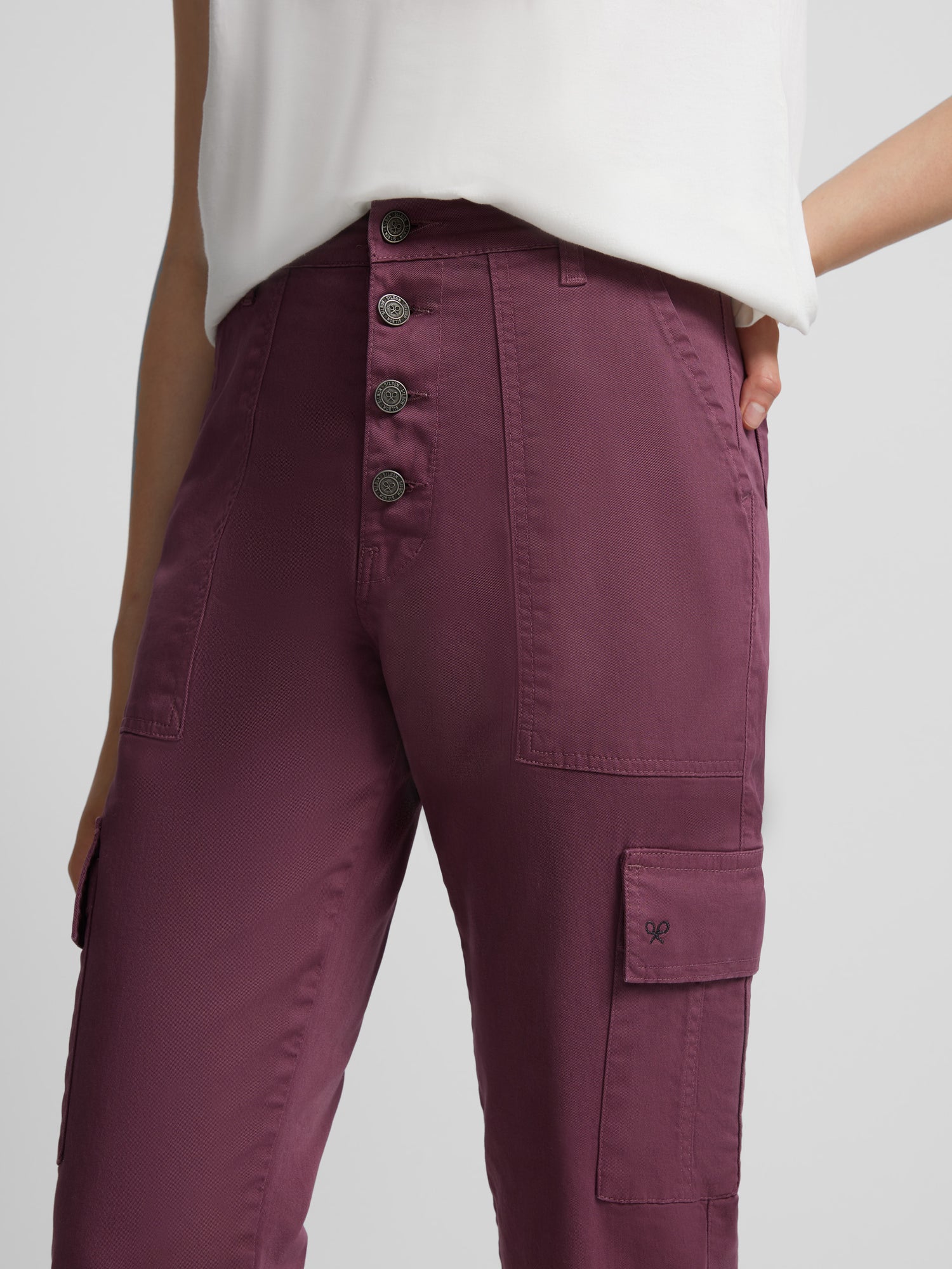 Pantalon cargo morado